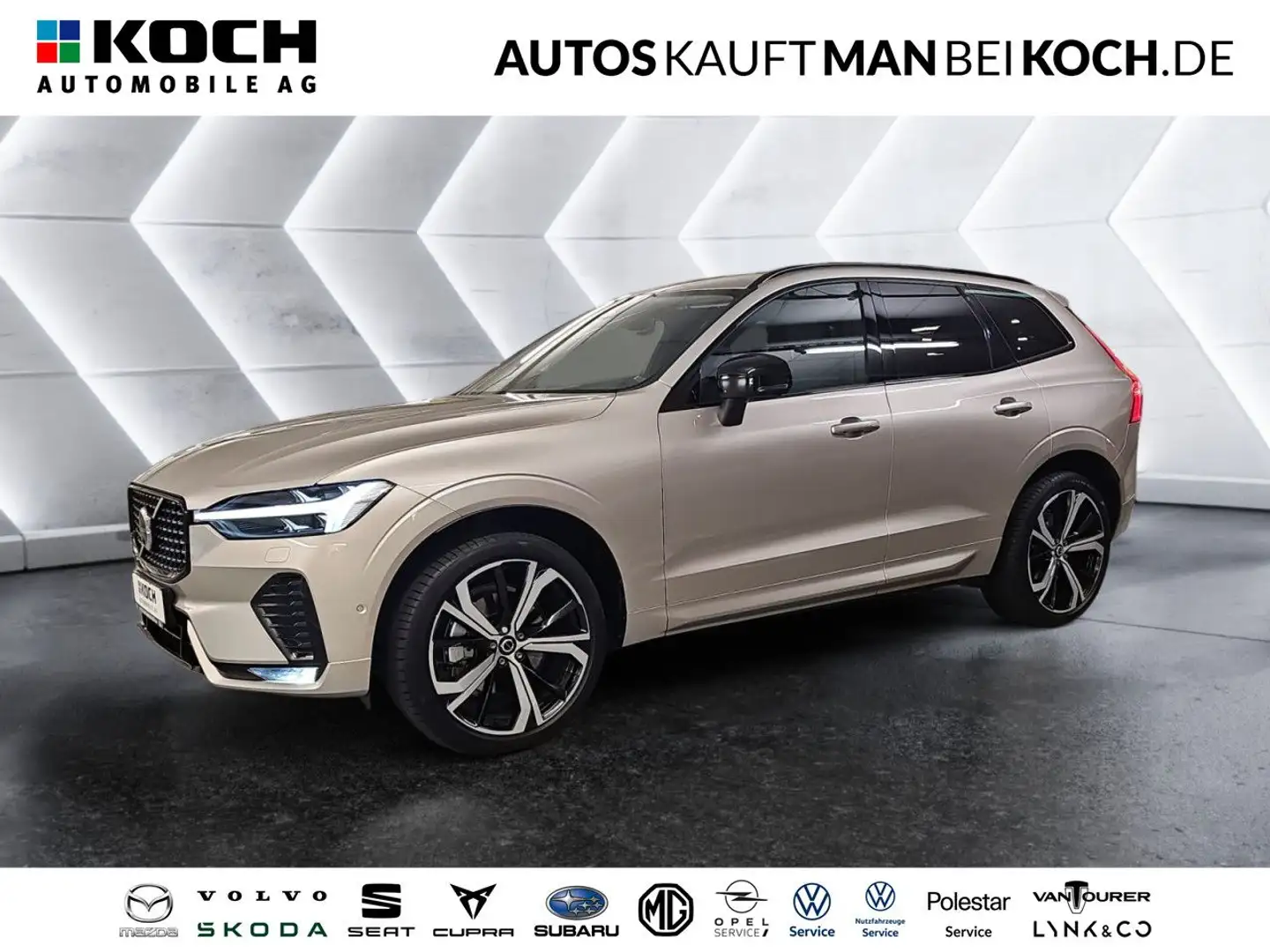 Volvo XC60 B4 Plus Dark ACC BLIS AHK PANO 360 VLED H&K Silber - 1