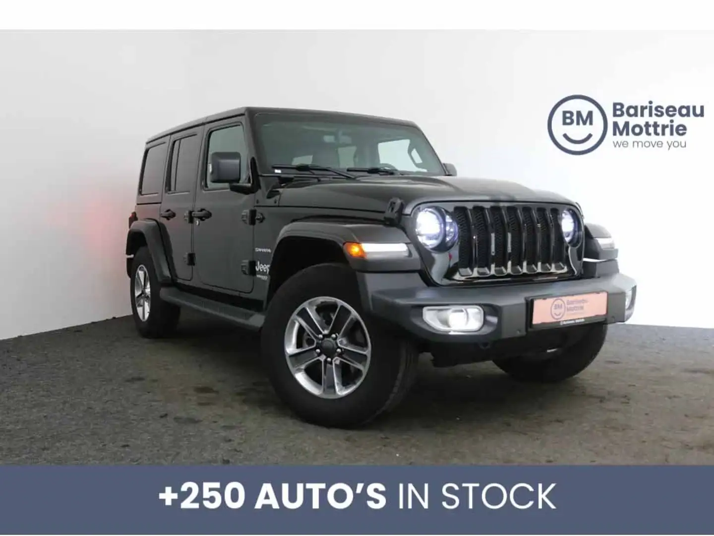 Jeep Wrangler 2.0 TURBO SAHARA *4X4*AUTOMAAT*LED*LEDER*GPS*CARPL Black - 1