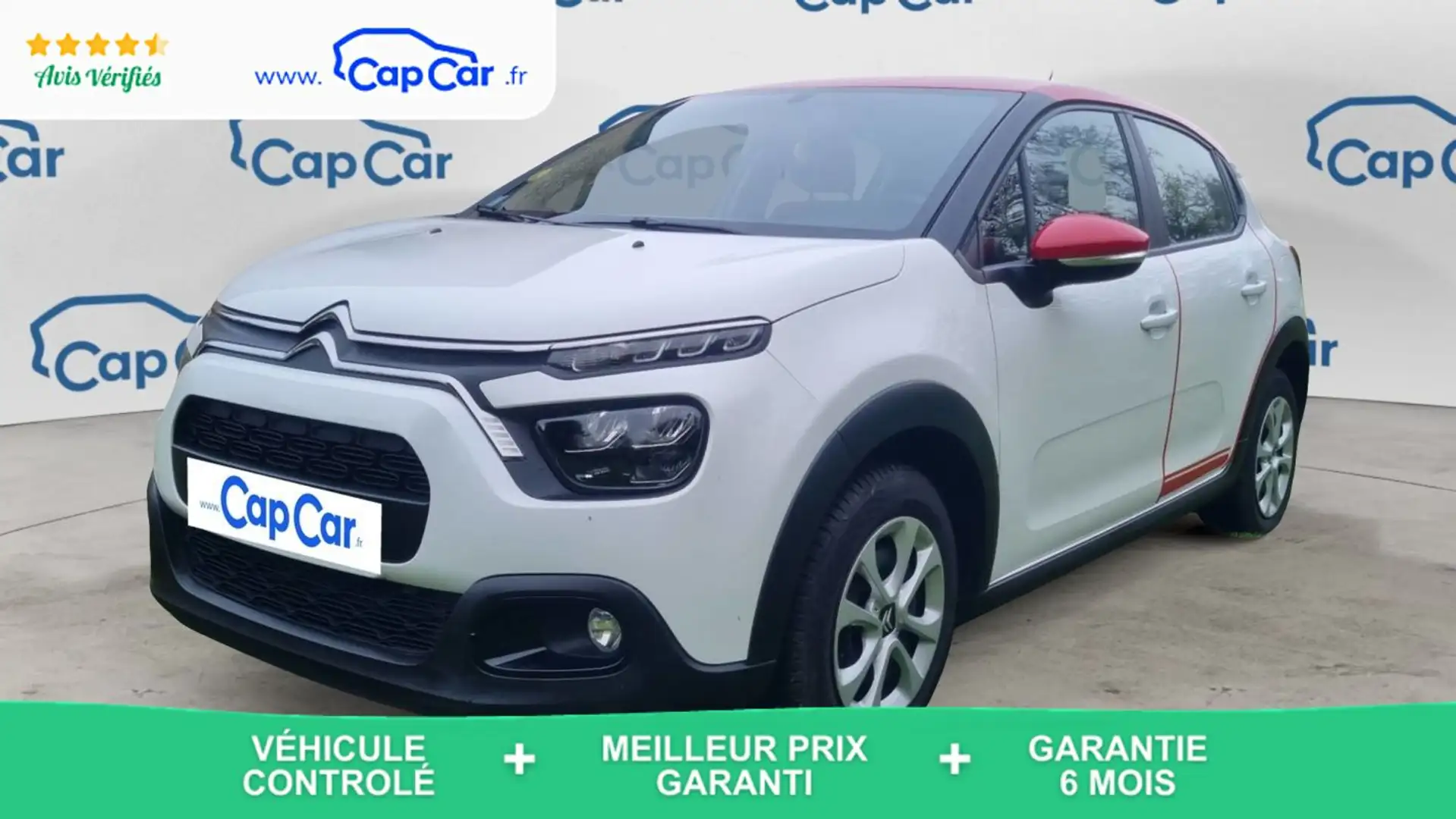Citroen C3 III 1.5 BlueHDi 102 Feel Pack Blanc - 1