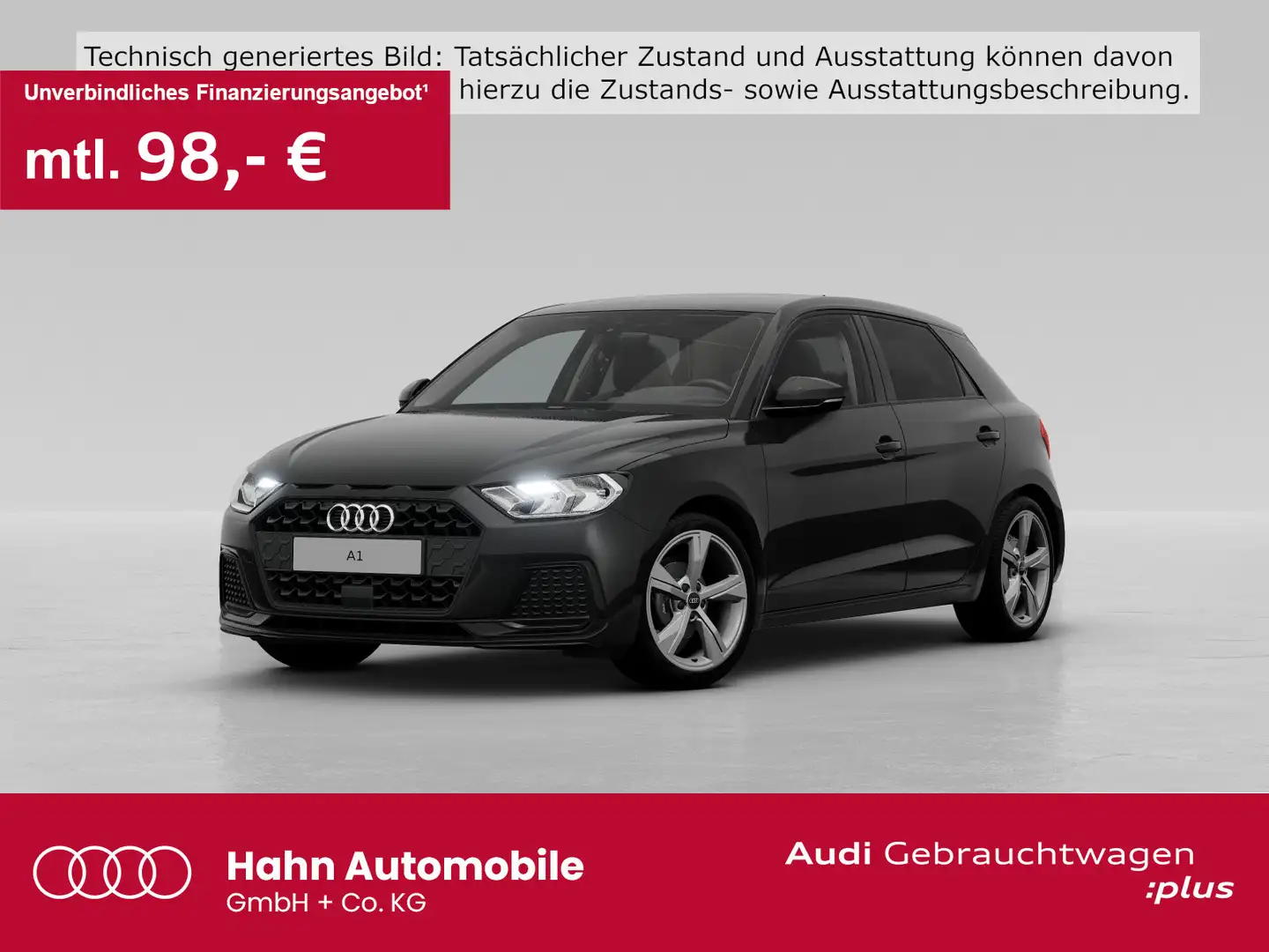 Audi A1 25 TFSI advanced Virtual Carplay Si Schwarz - 1