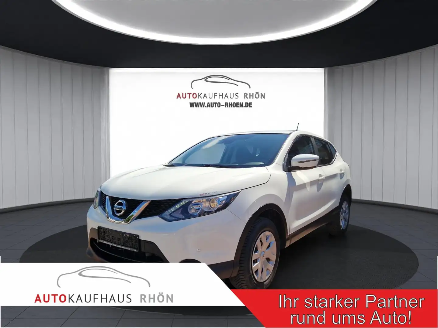 Nissan Qashqai Qashqai 1.2 DIG-T Visia, Einparkhilfe, BT, Temp. Weiß - 1