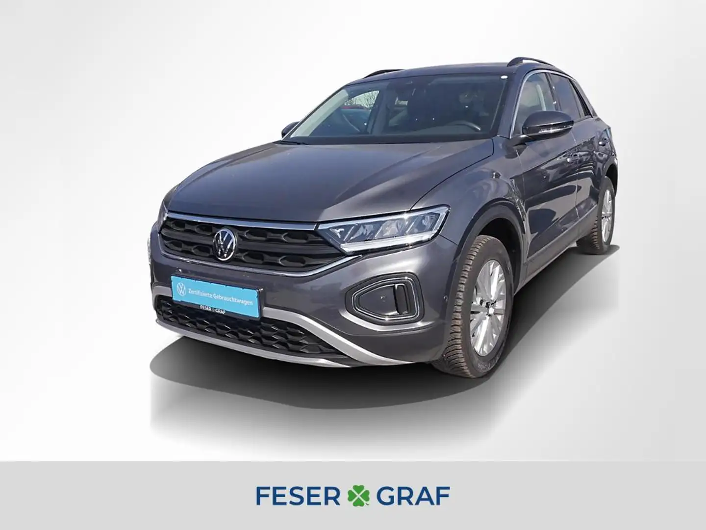 Volkswagen T-Roc 1.0 TSI Life DAB+ LED Navi PDC Sitzh. Grijs - 1