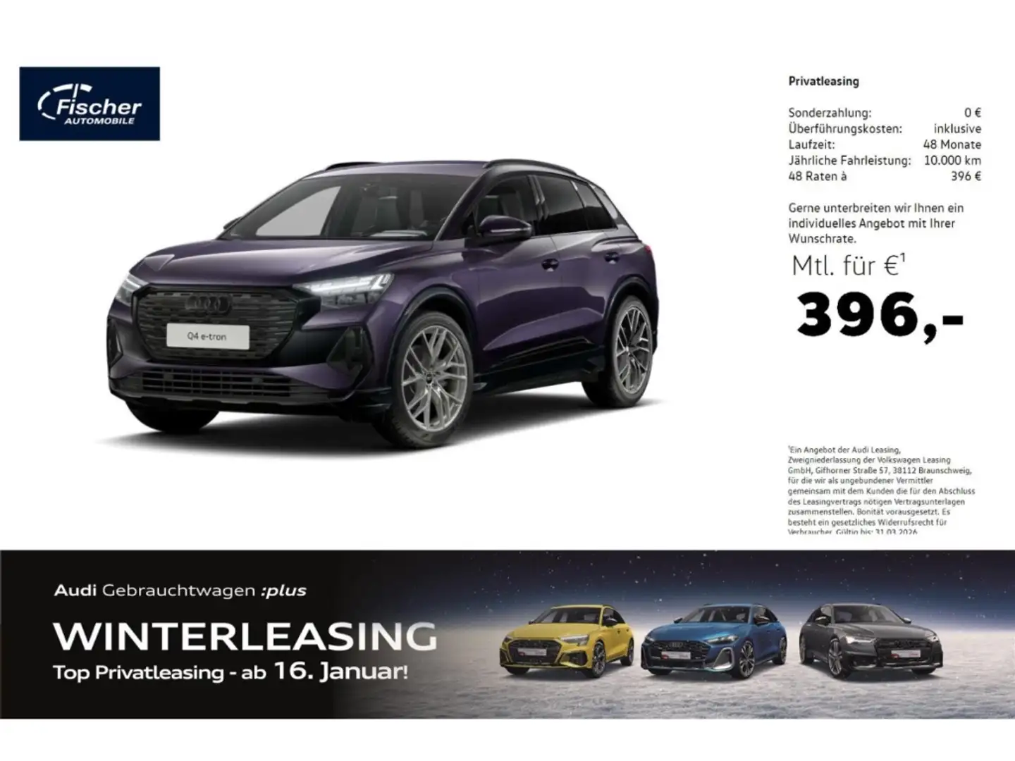 Audi Q4 e-tron 35 S line HUD/21''/Matrix/W-Pumpe/HUD Violett - 1