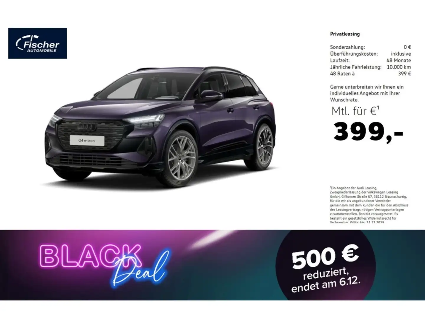 Audi Q4 e-tron 35 S line Violett - 1