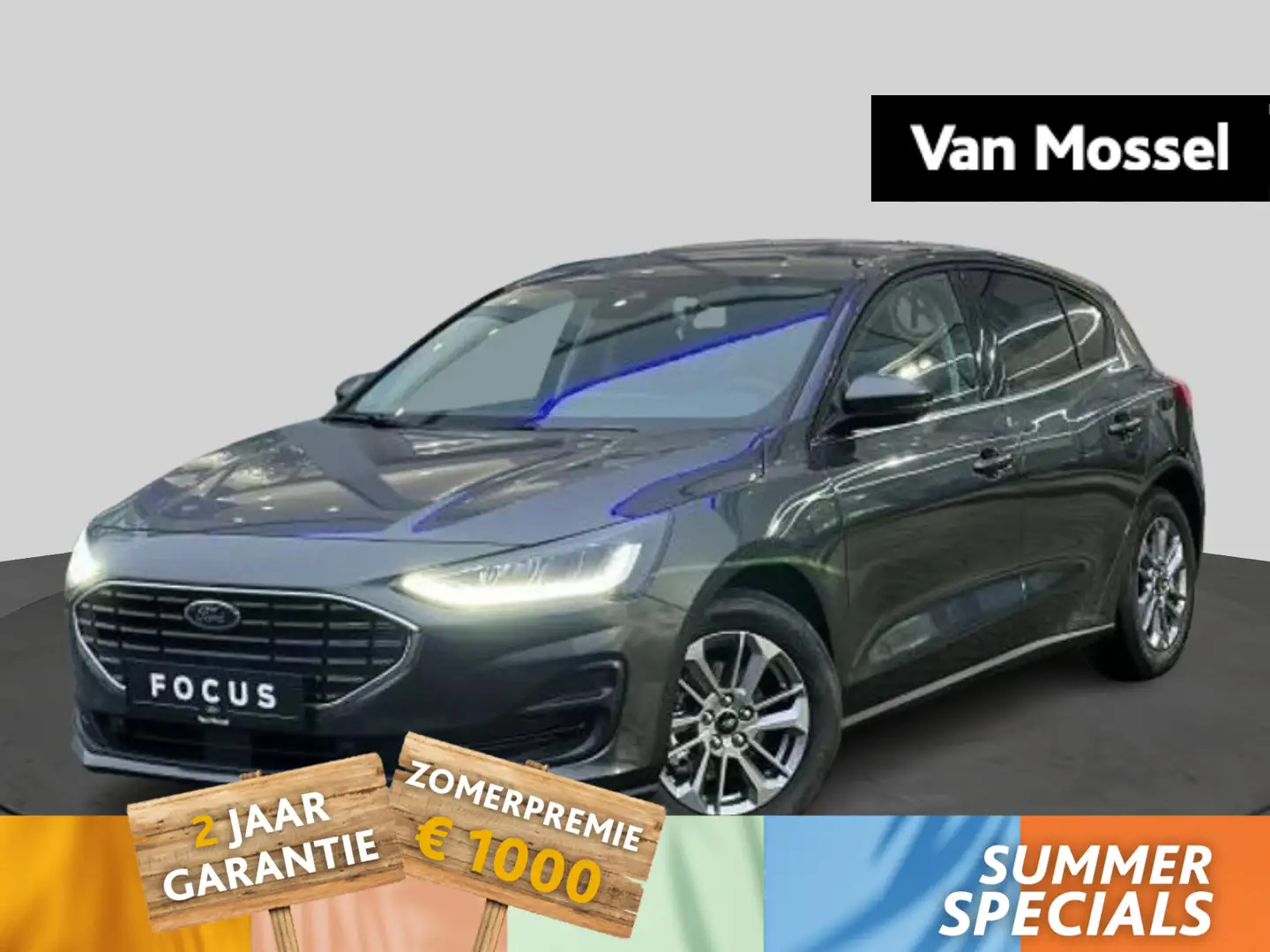 Ford Focus Titanium X - Driver Assist - Camera - Sync 4 Gris - 1