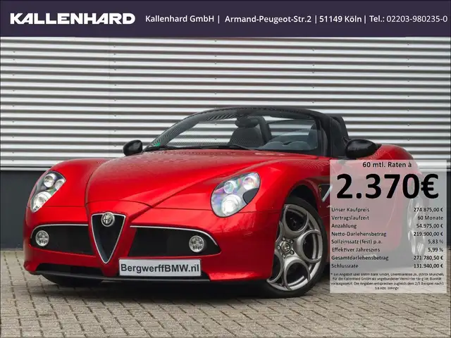Alfa Romeo 8C Competizione Spider 4.7 V8