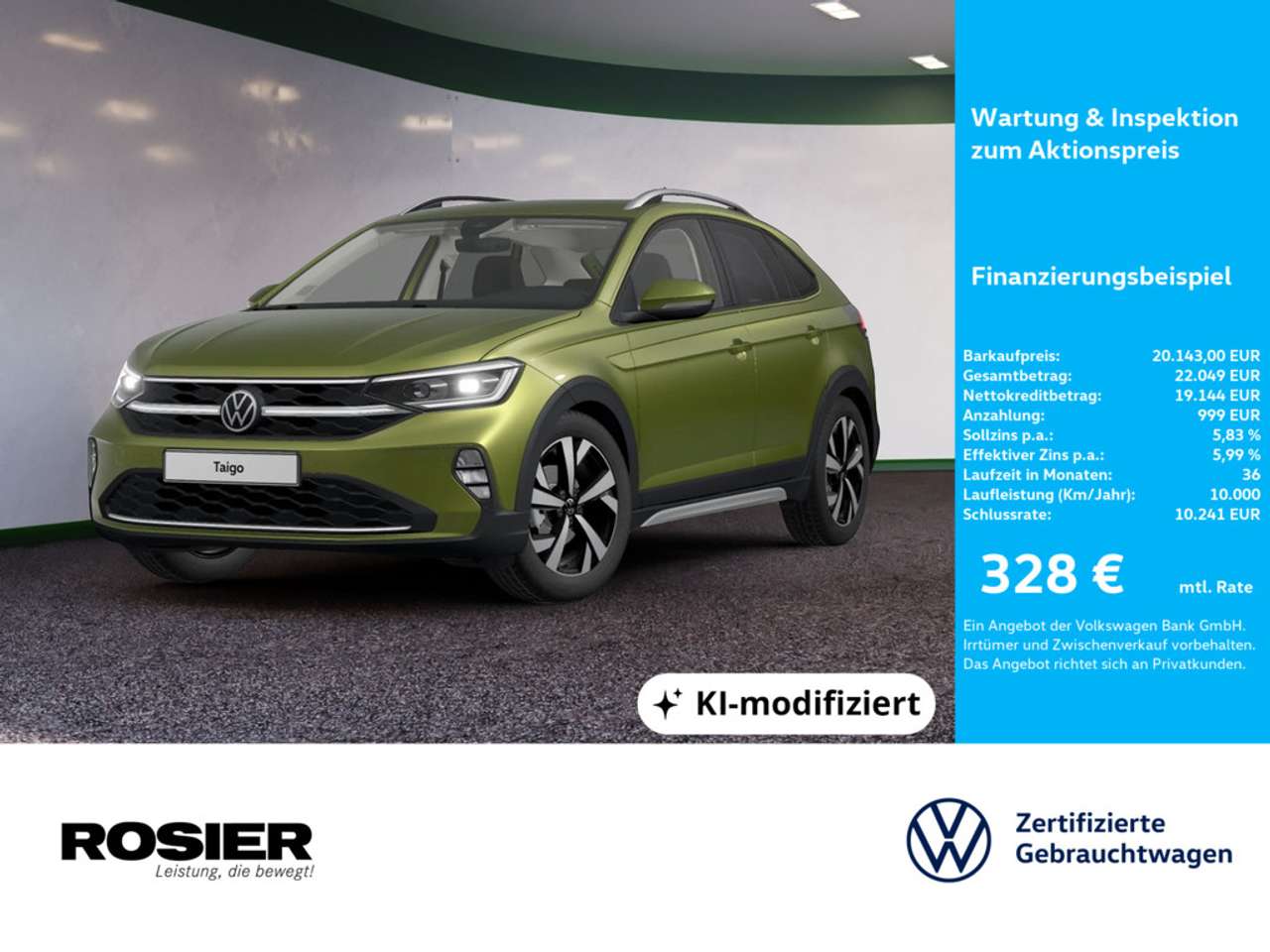 Volkswagen Taigo 2023 — 1.0 TSI DSG Style AHK ACC MATRIX-LED BT