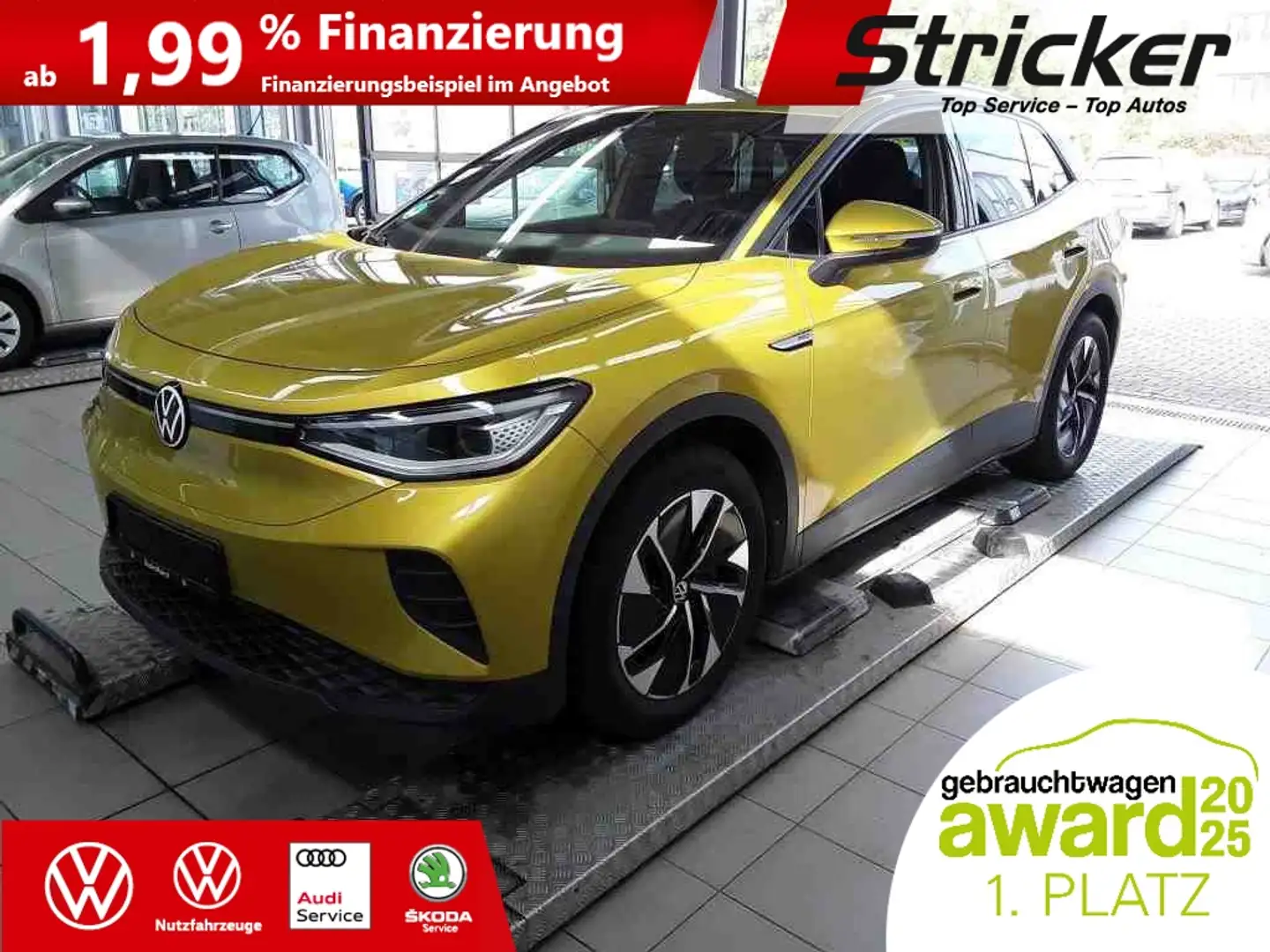 Volkswagen ID.4 Business 150/77 217,-ohne Anzahlung IQ.Light Kame Gelb - 2