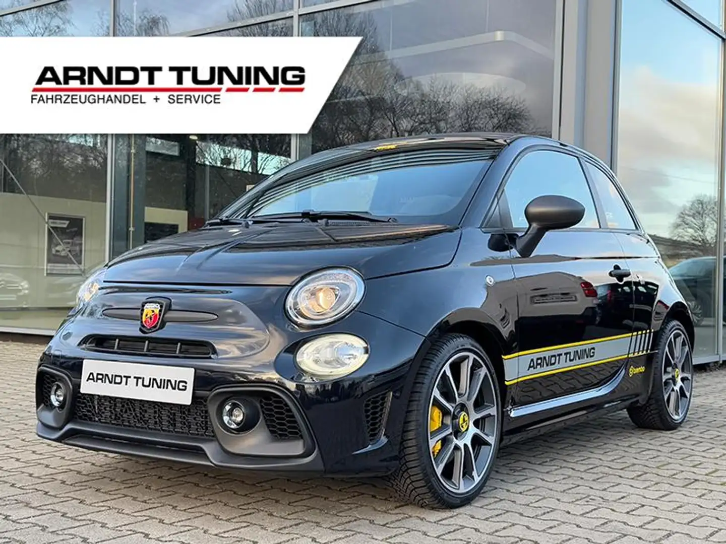 Abarth 695 1,4 T-Jet 16V Tourismo Brembo-Gelb Leder Schwarz - 2