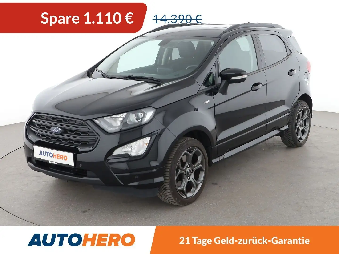 Ford EcoSport 1.0 EcoBoost ST-Line *NAVI*BI-XENON*TEMPO*CAM*PDC* Schwarz - 1