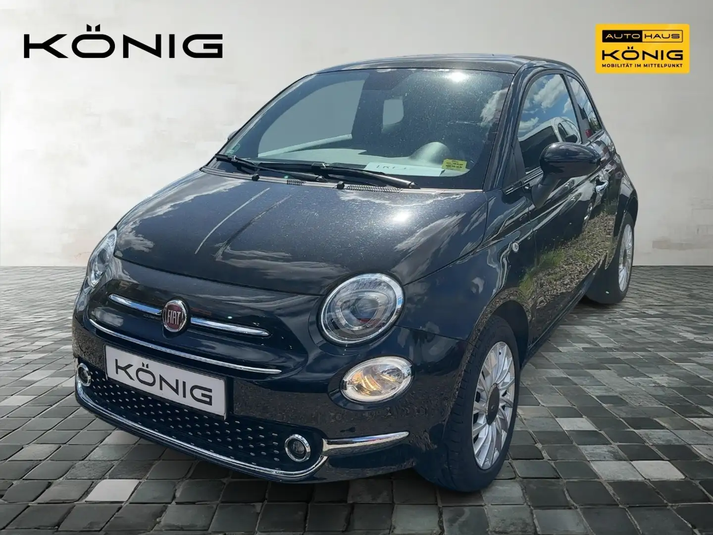 Fiat 500 1.0 GSE Hybrid DOLCEVITA - Klima*Panorama Zwart - 1