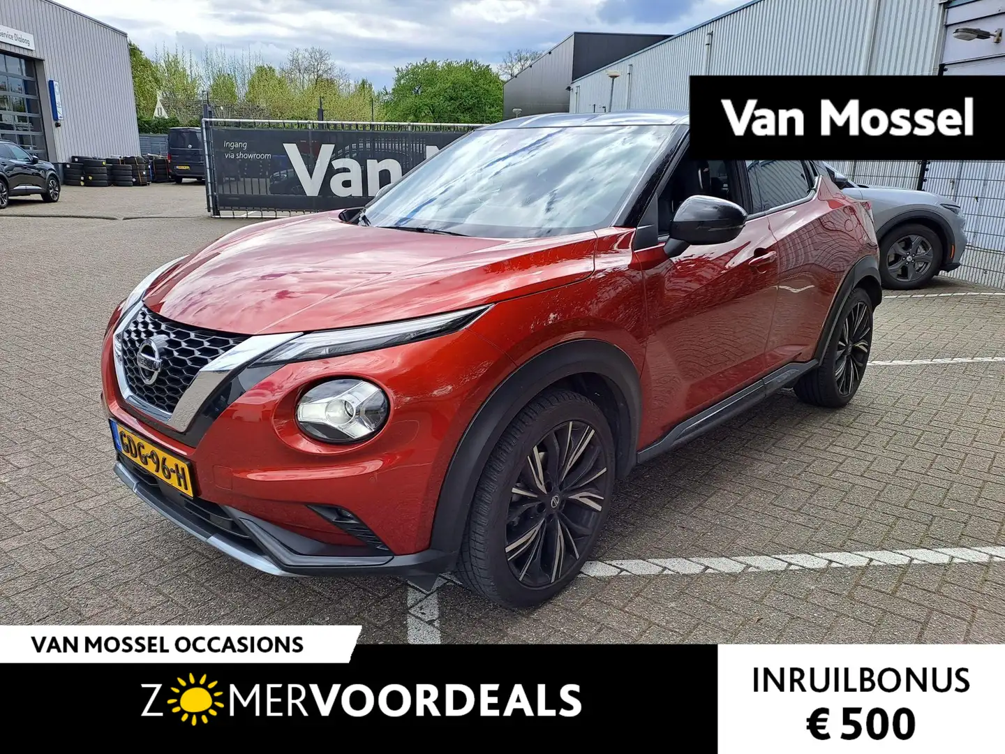 Nissan Juke 1.0 DIG-T N-Design | NAVIGATIE | CAMERA | TREKHAAK Rood - 1