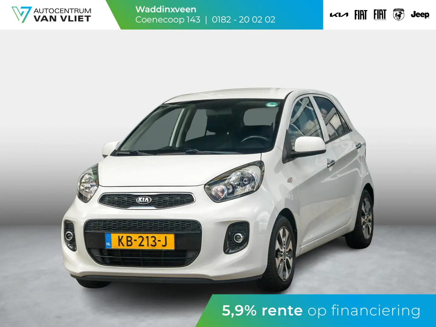 Kia Picanto 1.0 CVVT ComfortPlusLine l Navigatie l Achteruitri Wit - 1