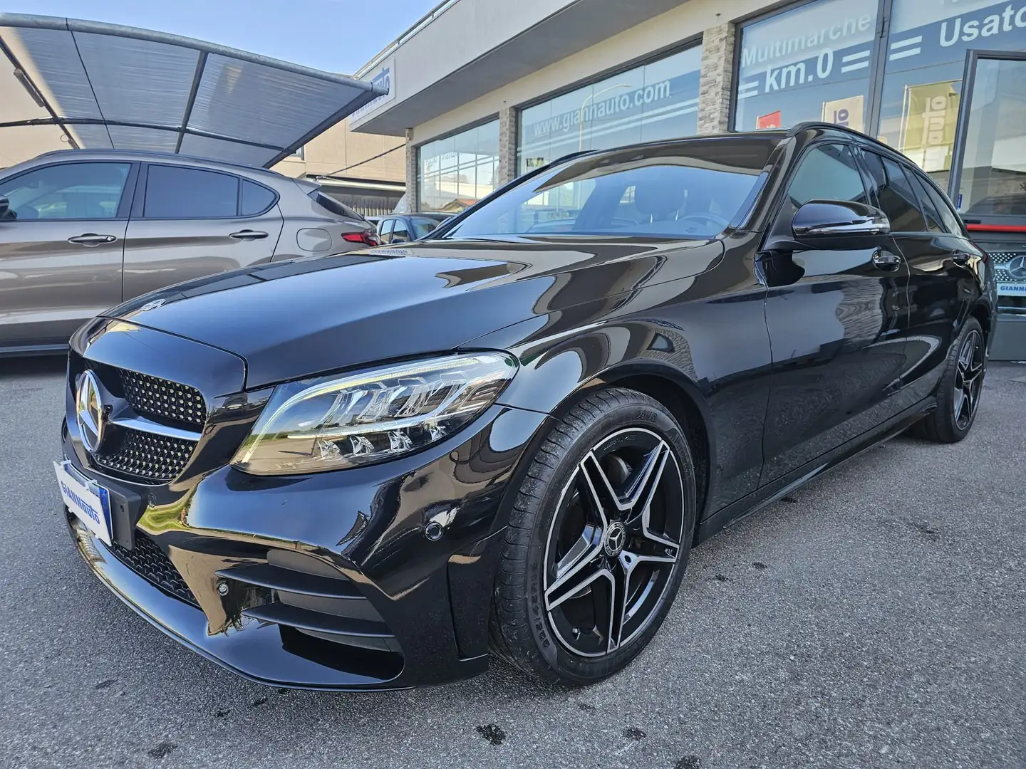 Mercedes-Benz C 220 d SW Premium AMG**TETTO APRIBILE-PACK NIGHT** Nero - 1