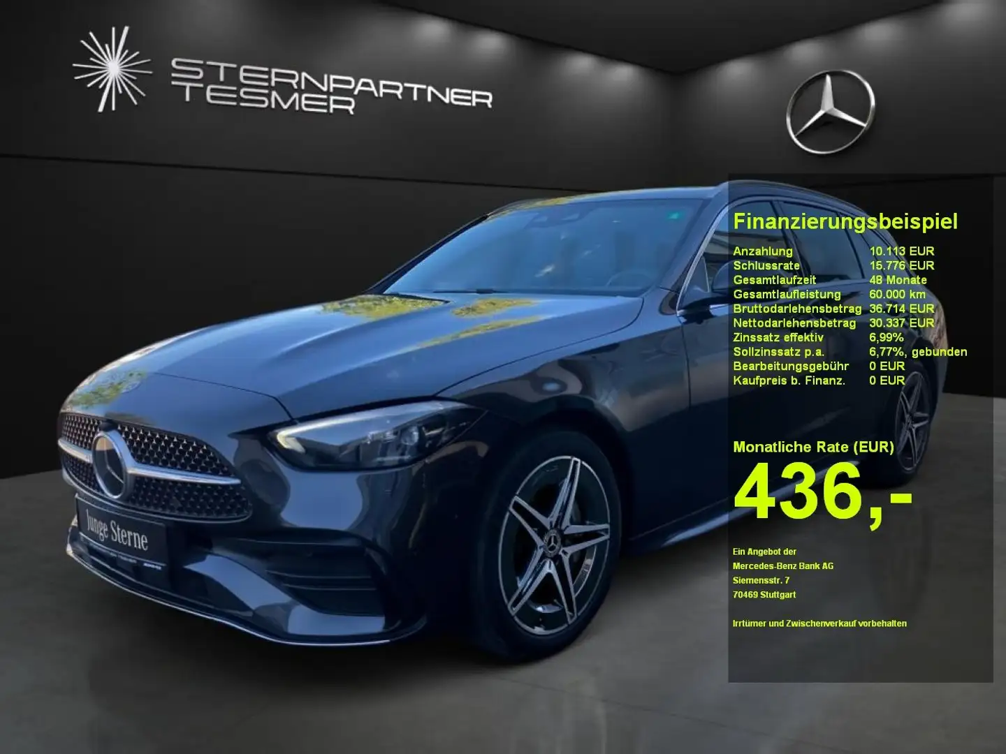 Mercedes-Benz C 220 d T +AMG+KAMERA+Ambiente+SHZ+AUT+Distr+LED Grau - 1