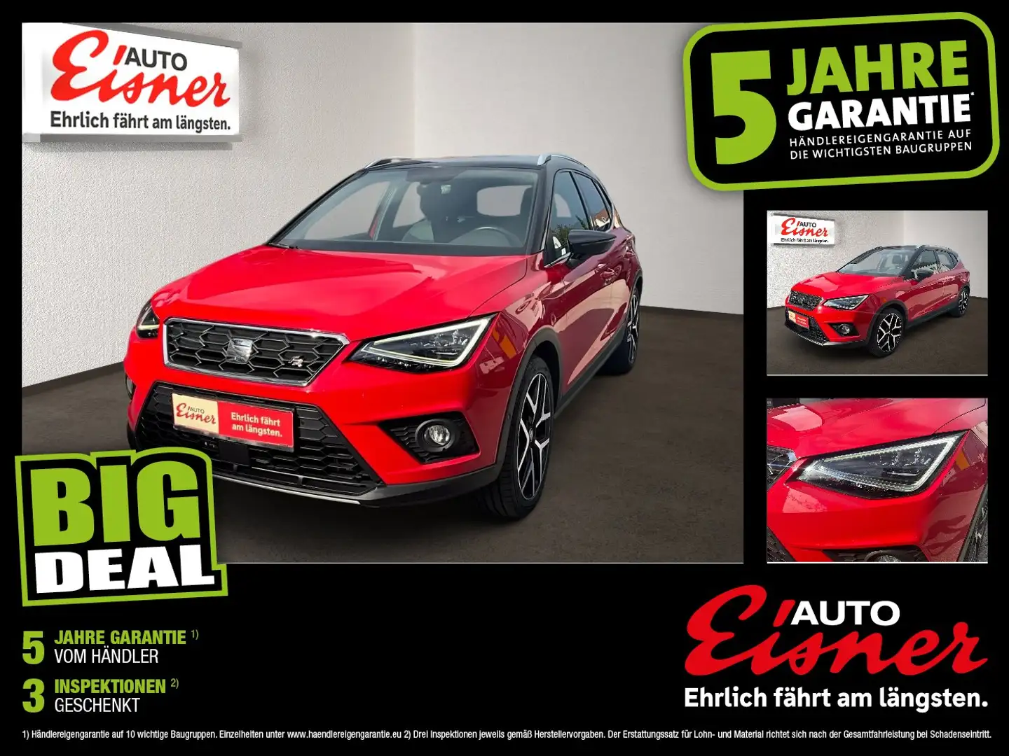 SEAT Arona 1.0 TSI FR Austria Edition 2xKlima KeyLess Rot - 1