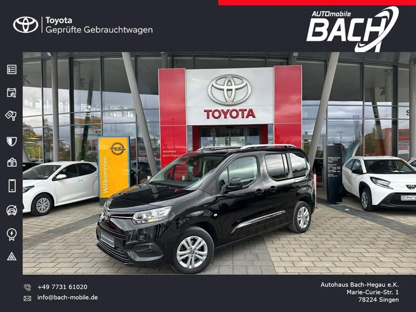 Toyota Proace Verso L1 Team Deutschland,NAVI,APPLE Nero - 1