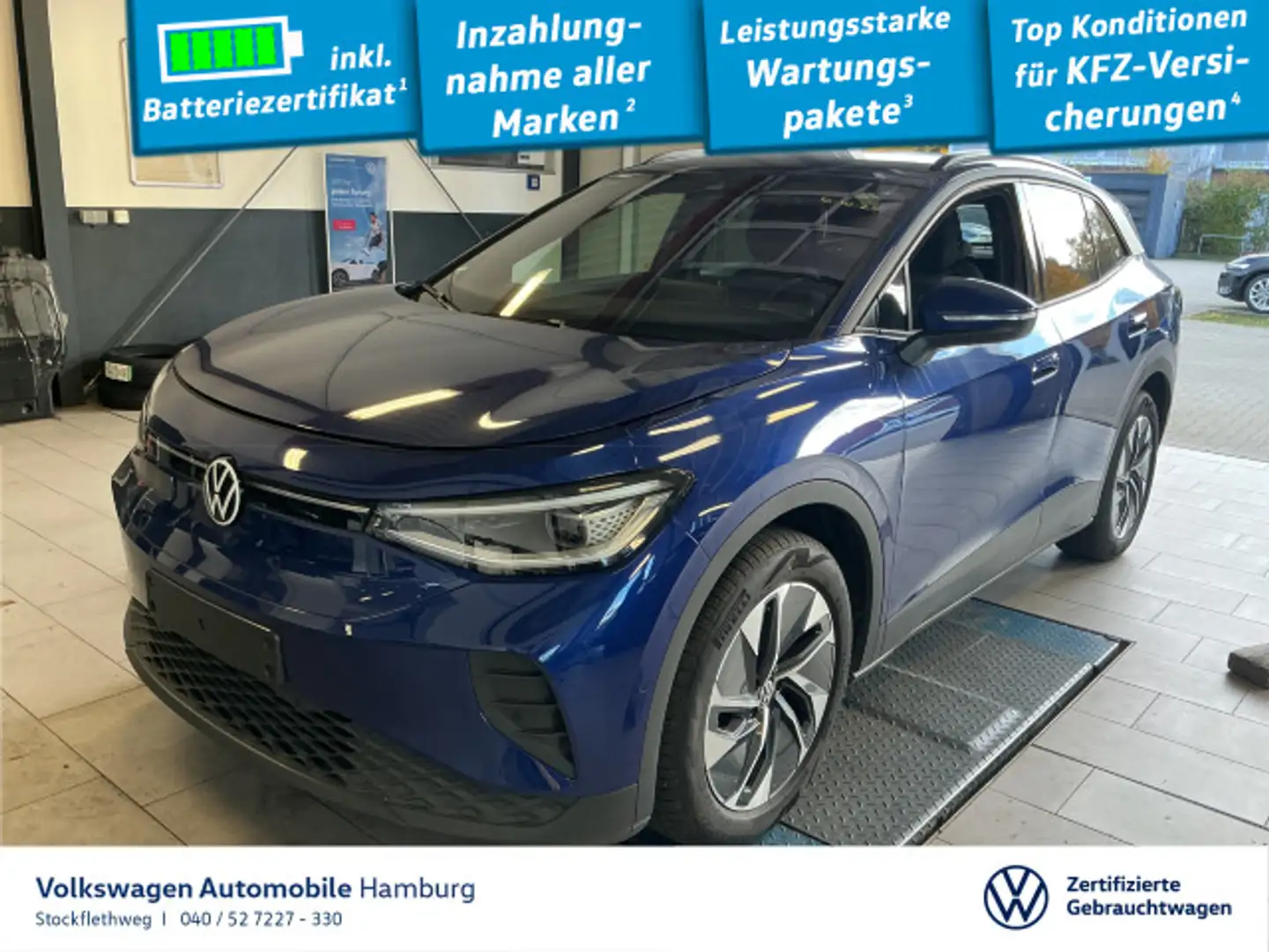 Volkswagen ID.4 Pure Performance ACC Keyless CarPlay Wärmep Blau - 1