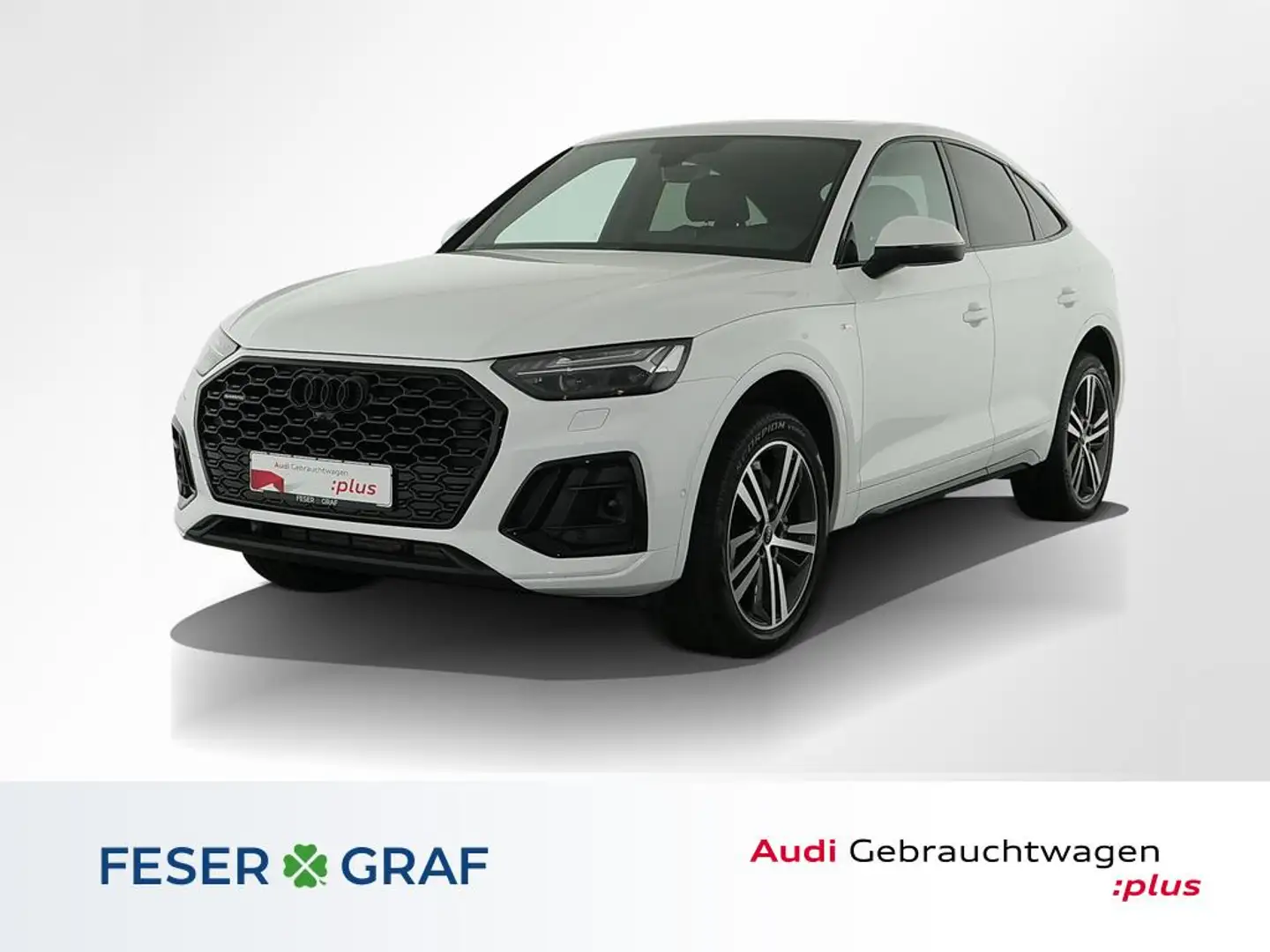 Audi Q5 Sportback 40 TFSI qu S Line Int Pano,Navi,Leder,Ma Weiß - 1