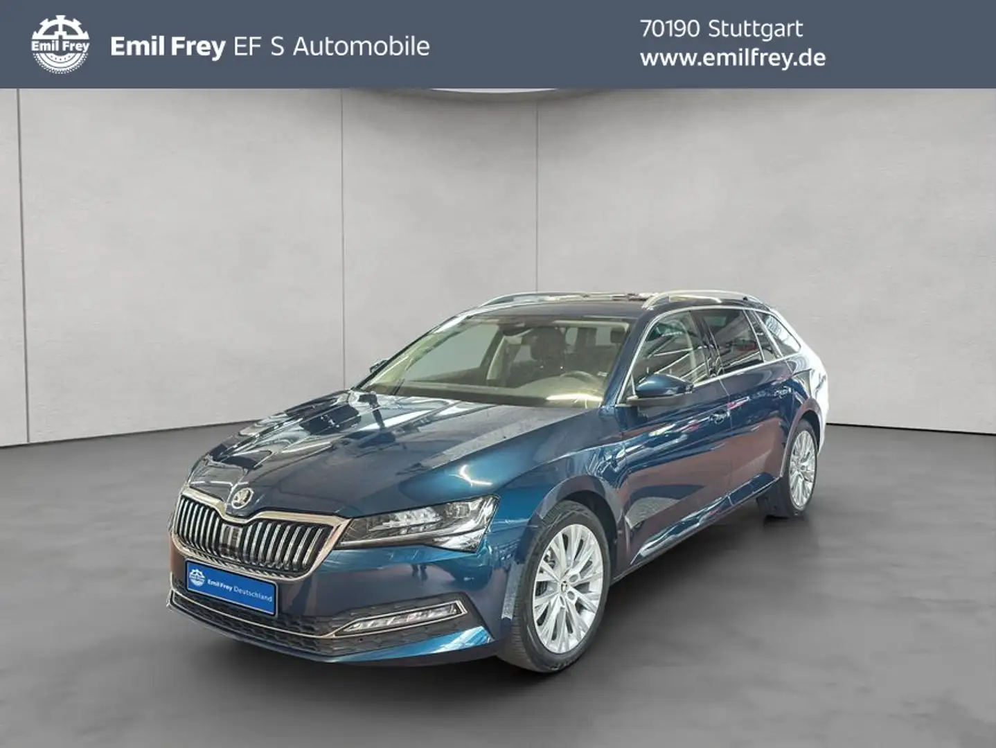 Skoda Superb Combi 2.0 TDI DSG Style Standheizung Bleu - 1