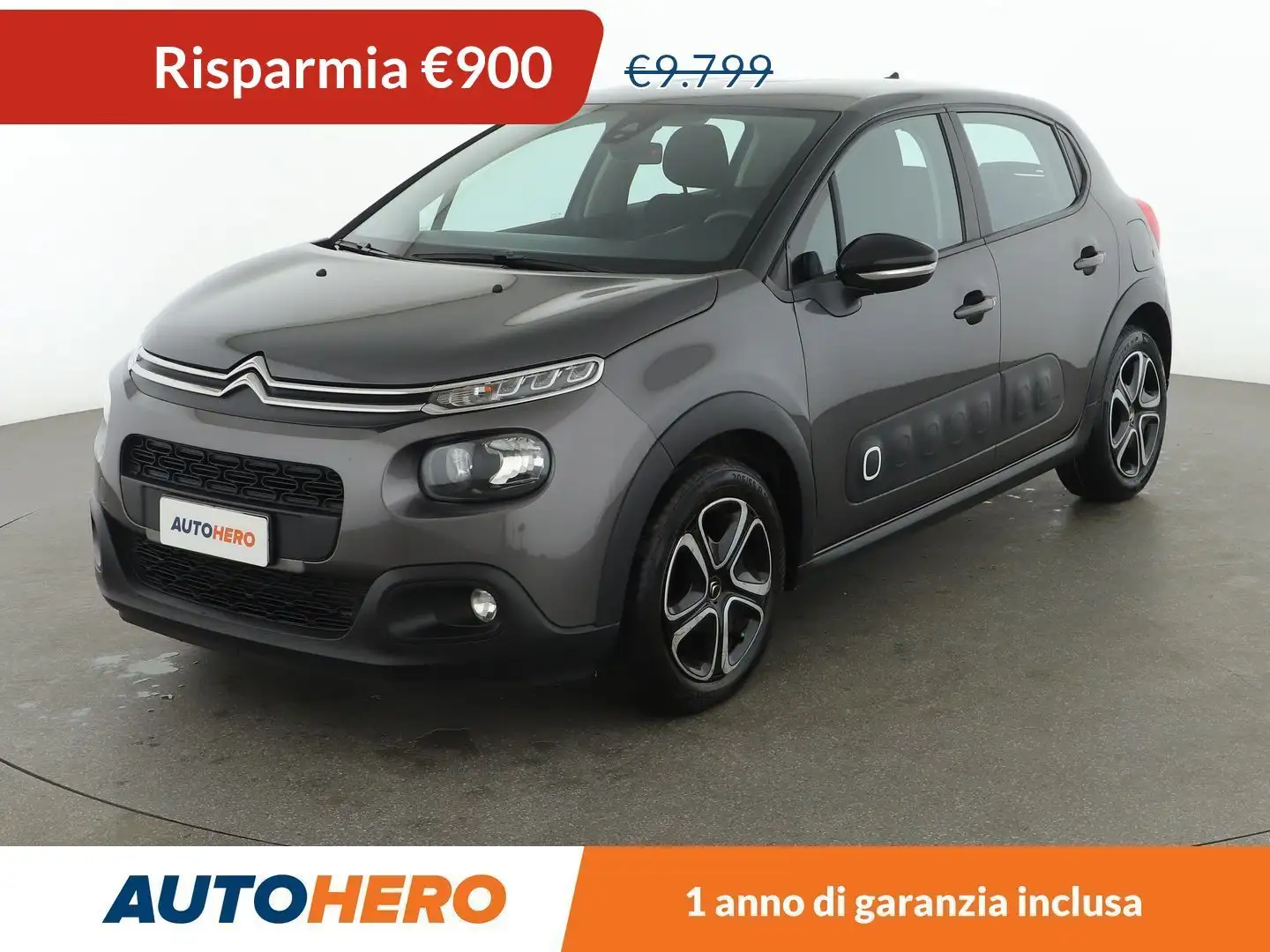 Citroen C3 1.2 PureTech Feel Grigio - 1
