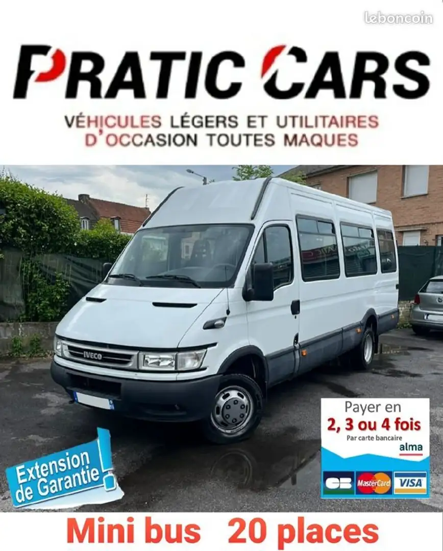 Iveco Daily 3.0hpi (136cv) Mini Bus 20places Blanc - 1