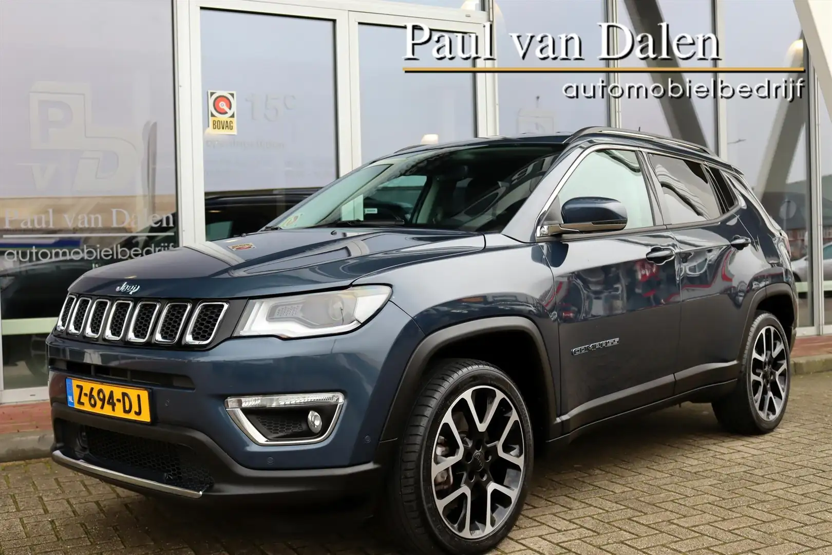 Jeep Compass 1.3T 4XE 190PK PLUG-IN HYBRID 4WD ELECTRIC LIMITED Blauw - 1