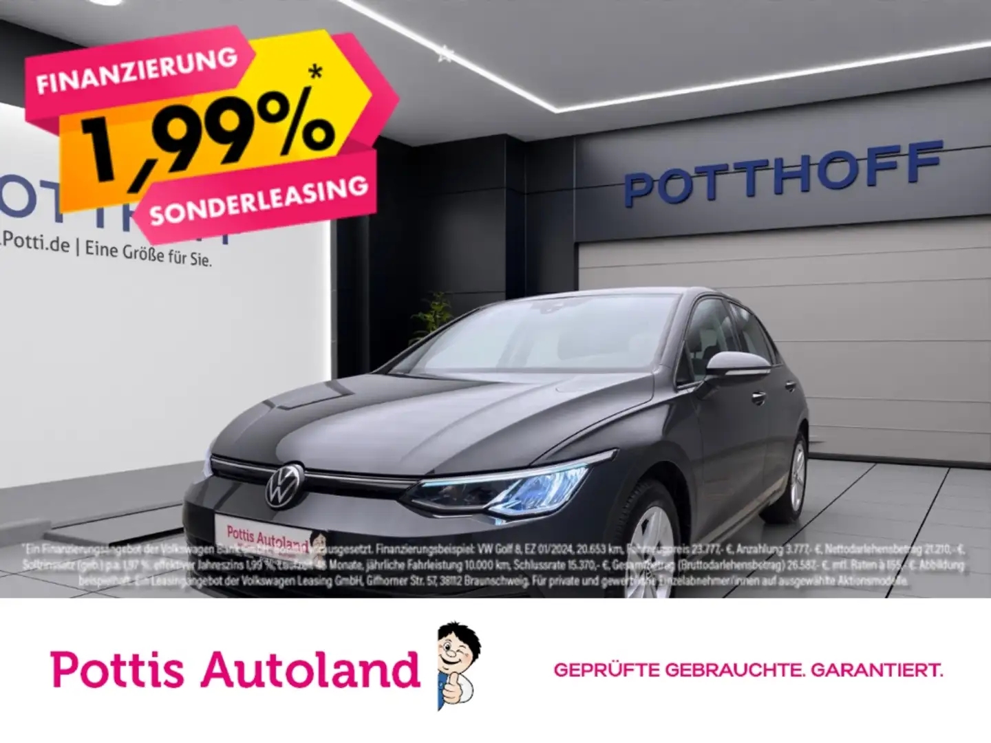 Volkswagen Golf 1.0 TSI LIFE ACC PDC LED SITZHZG Grau - 1