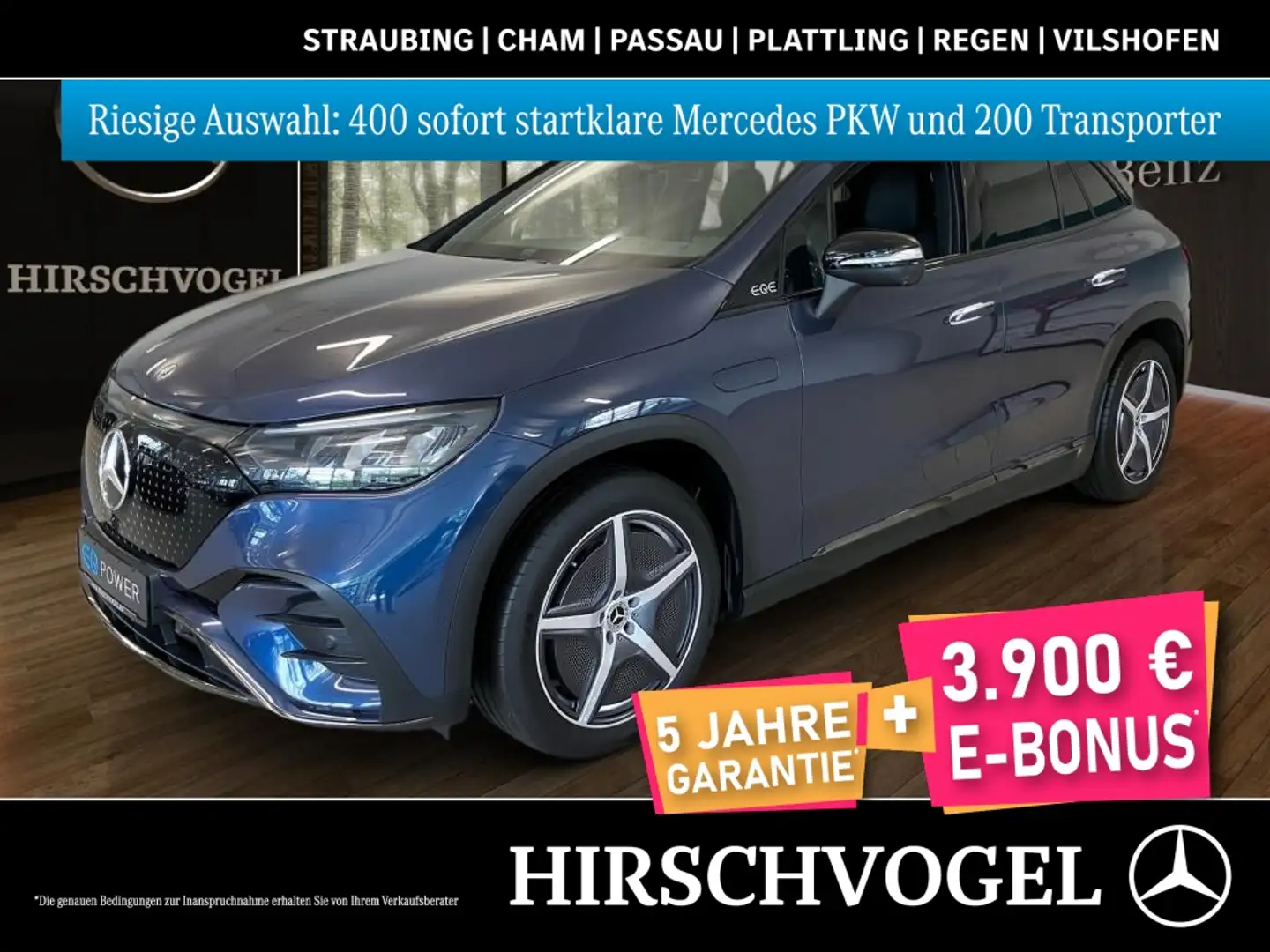 Mercedes-Benz EQE SUV EQE 300 SUV AMG-Line+Night+Pano+DISTRON+KEYLESS Bleu - 1