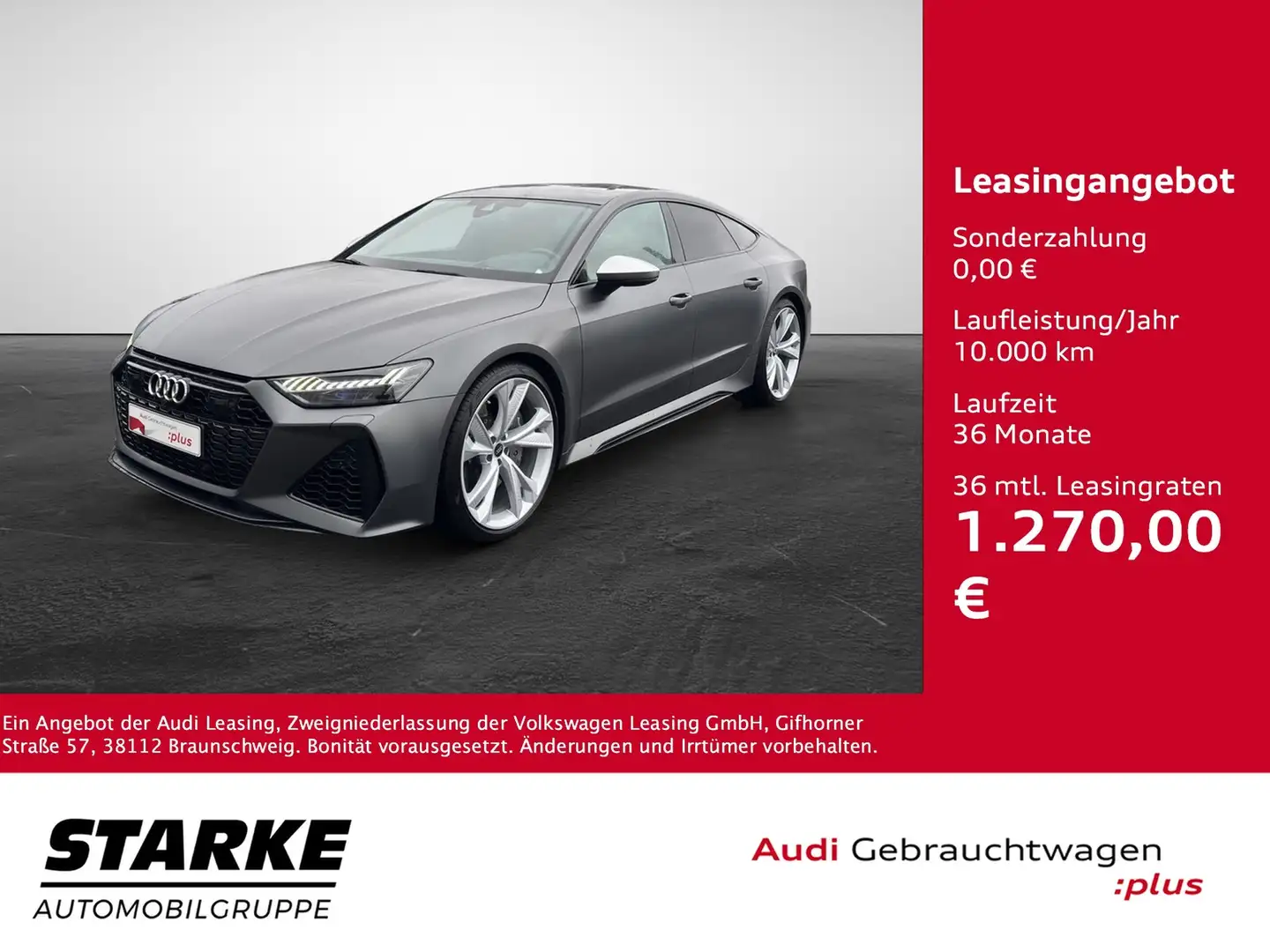 Audi RS7 RS 7 Sportback 4.0 TFSI quattro Grau - 1