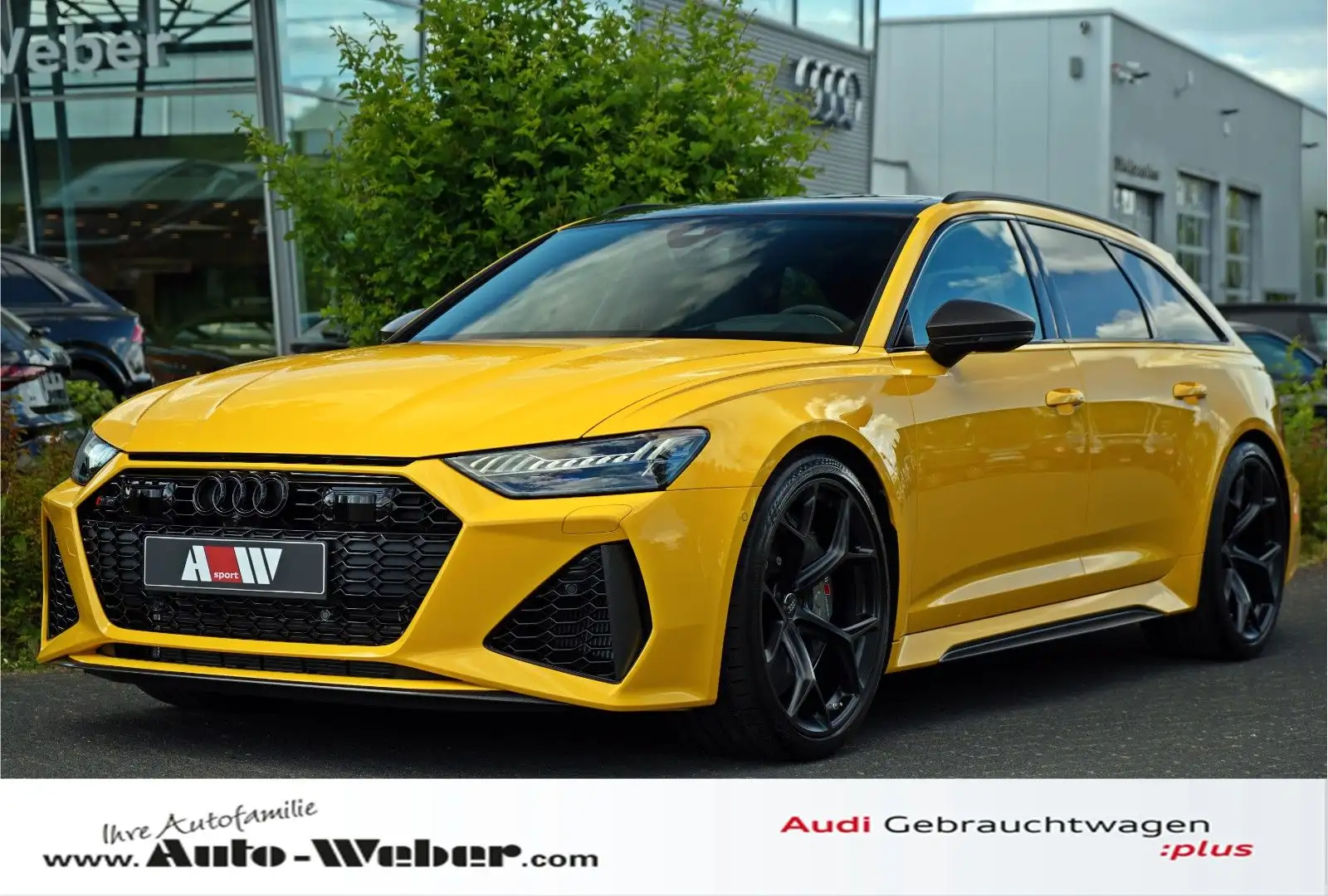 Audi RS6 PERF FULL EXCLSUIVE B&O ADV KERAMIK 305 CARB Jaune - 1