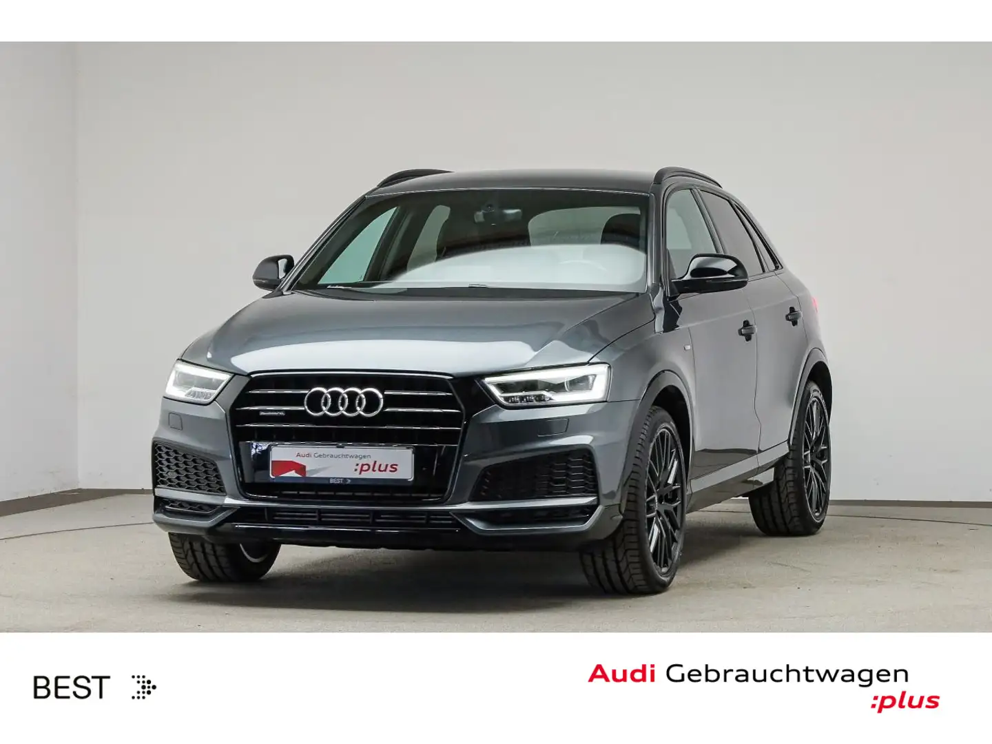 Audi Q3 S line competition 2.0 TFSI qu. AHK, Navi, LE Gris - 1