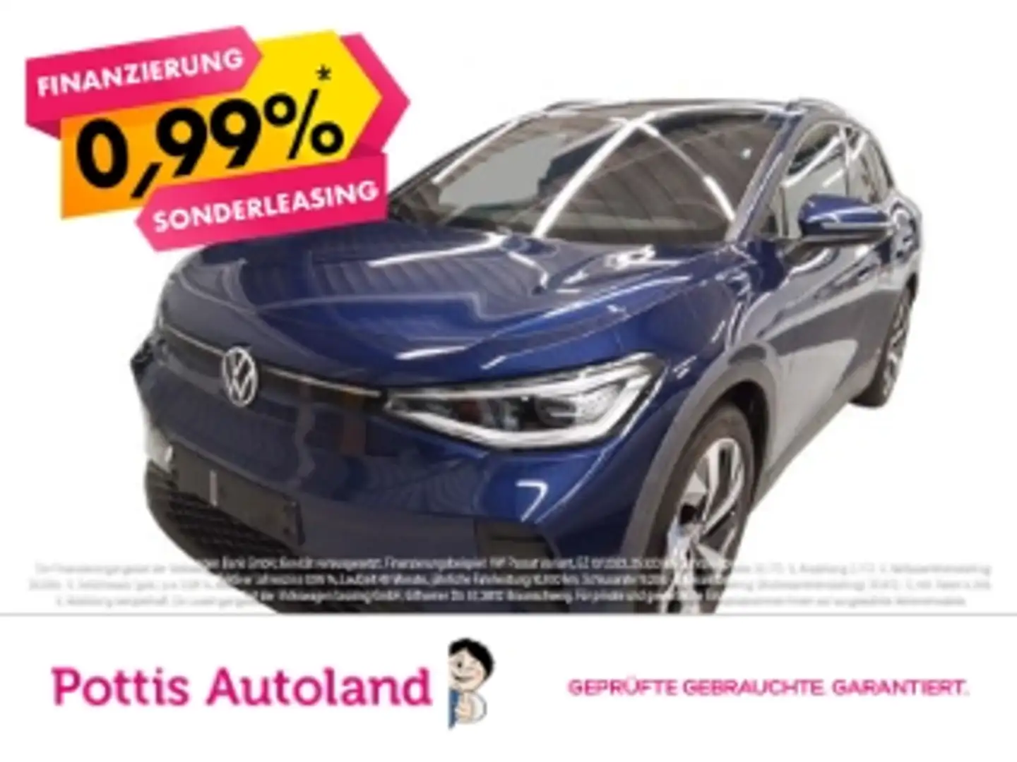 Volkswagen ID.4 PRO PANO IQ.LIGHT KAMERA PDC Bleu - 1