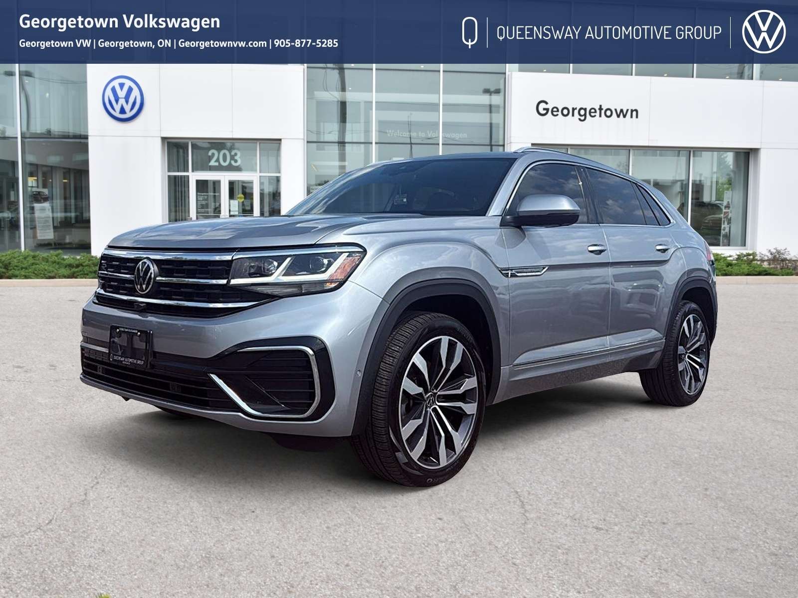 Silver 2022 Volkswagen Atlas Cross Sport SUV / Crossover Automatic