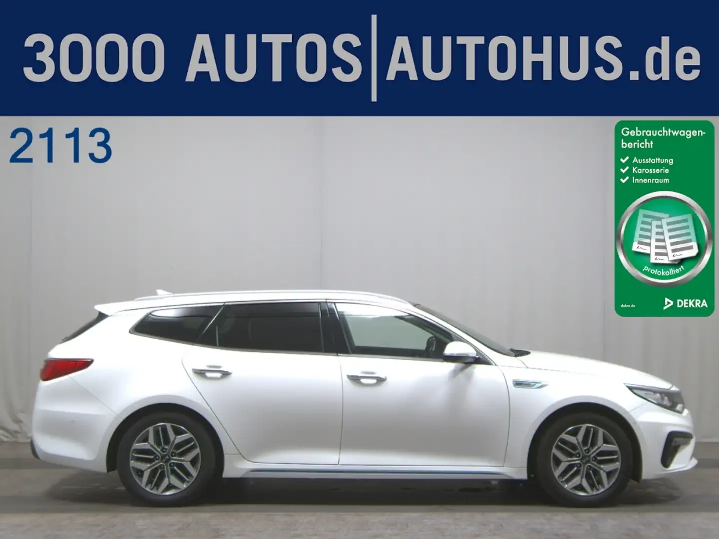 Kia Optima SW 2.0 Hybrid Spirit Navi LED Pano H-K Weiß - 1