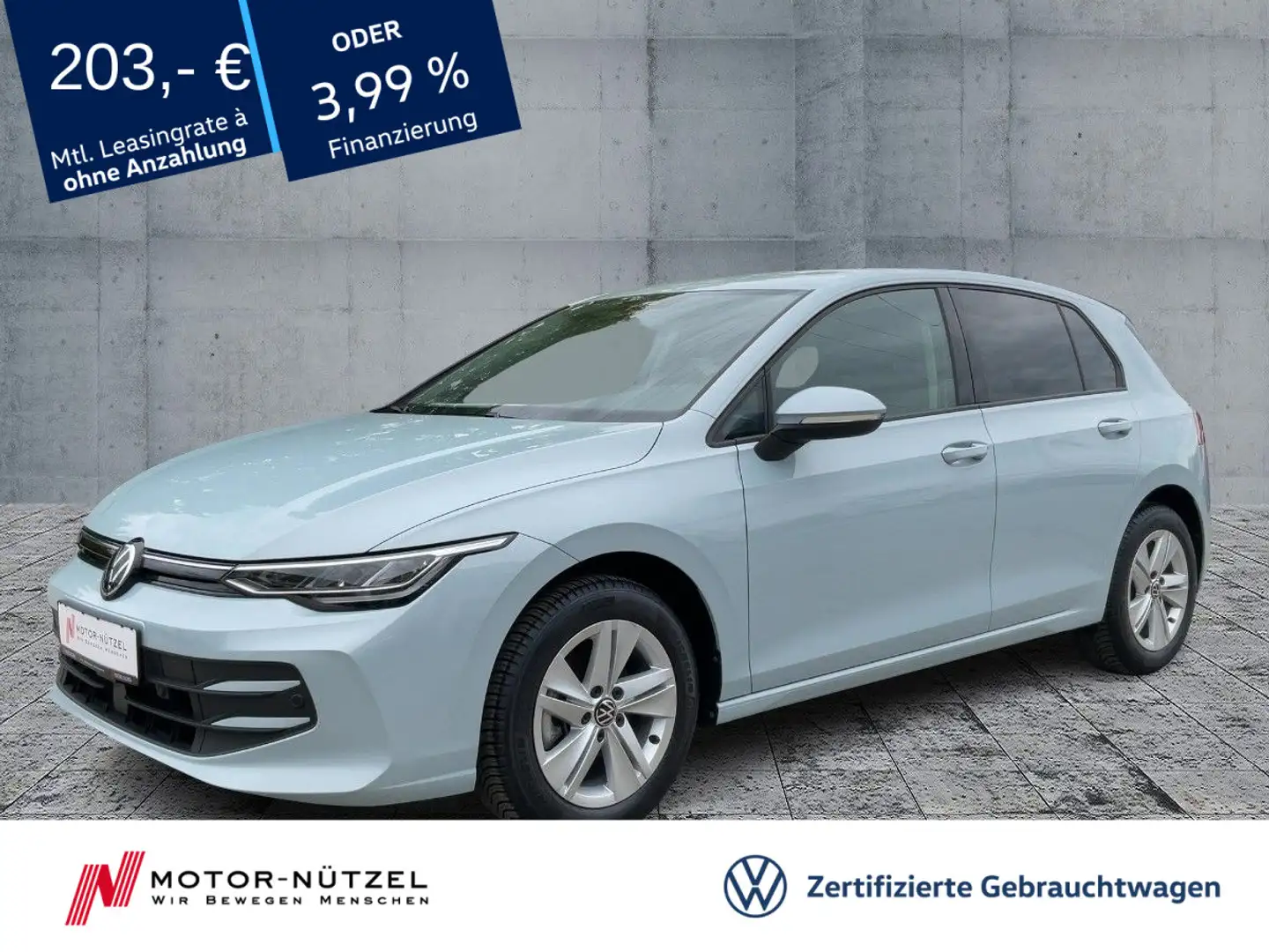 Volkswagen Golf VIII 1.5 TSI LIFE 5JG+LED+NAVI+AHK+ACC+DAB Blau - 1