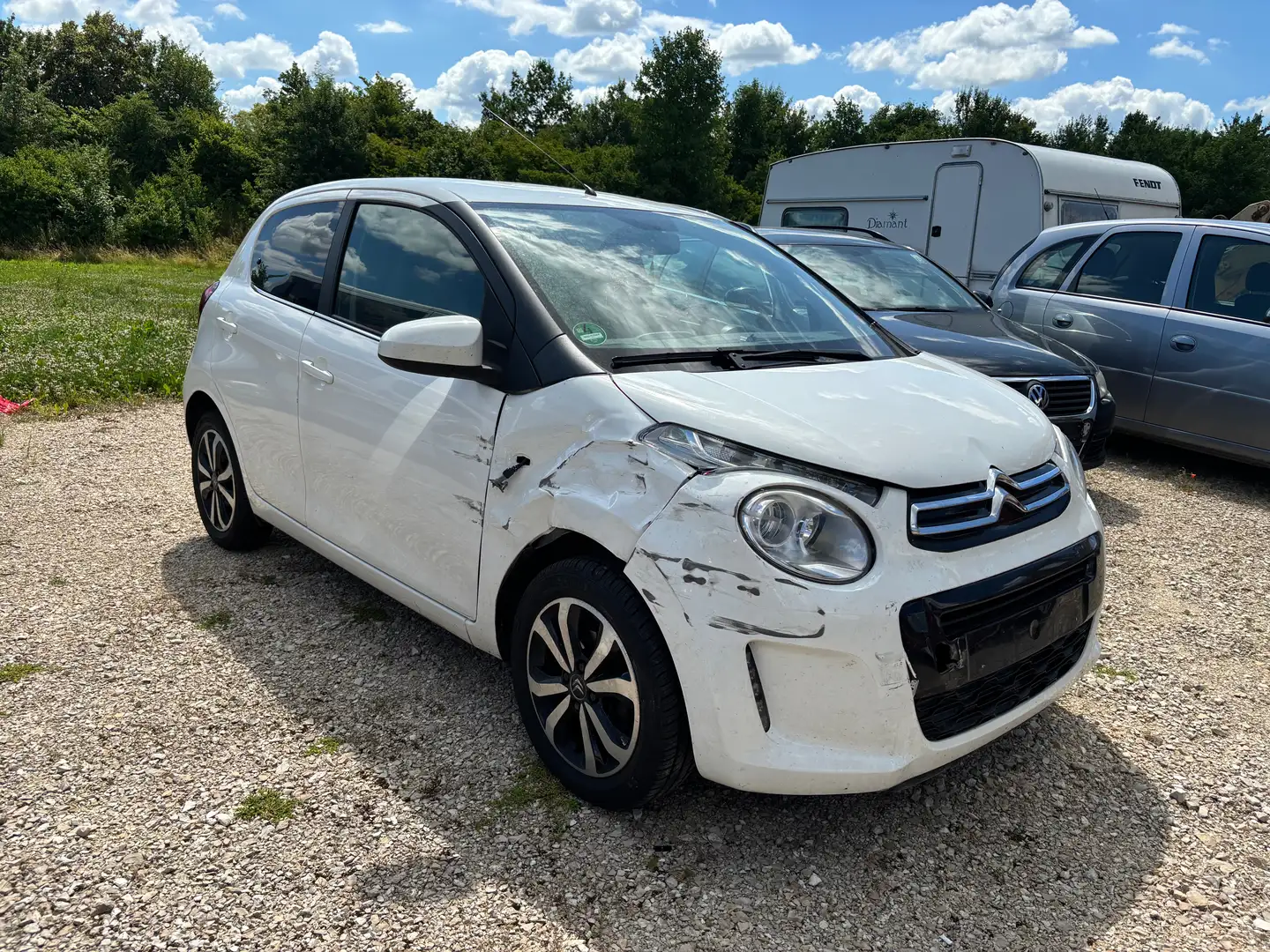 Citroen C1 VTi 72 : Euro 6 !!!! Klima !!!! Weiß - 2