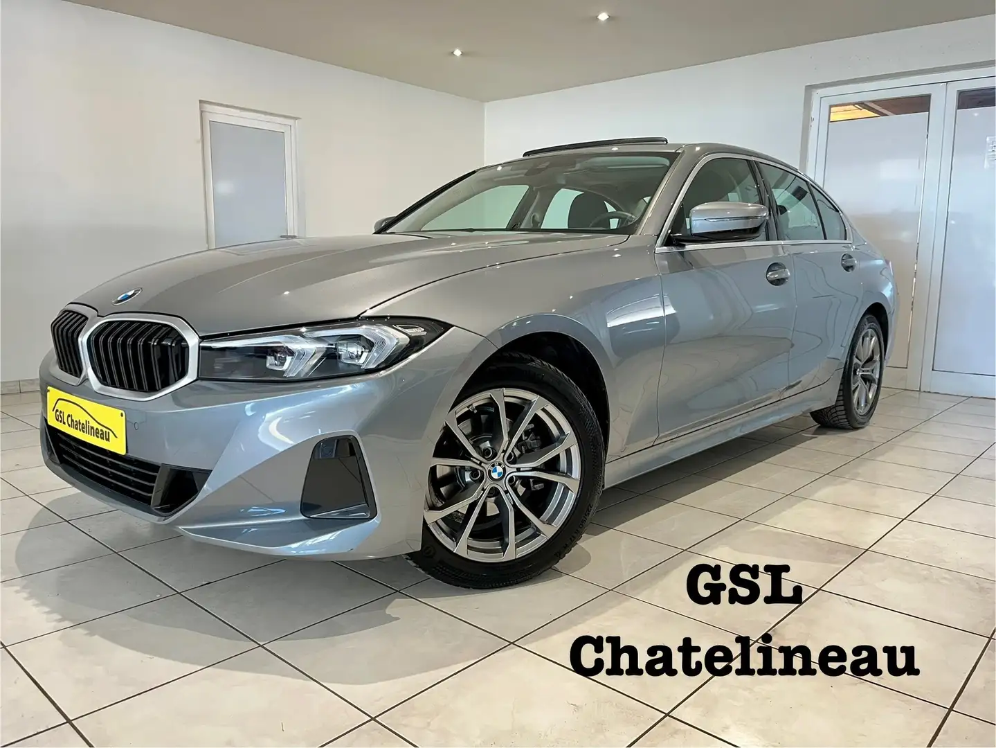 BMW 316 dA 122cv 2023 Navi/Cruise/Carplay/Toit ouvrant Grigio - 1