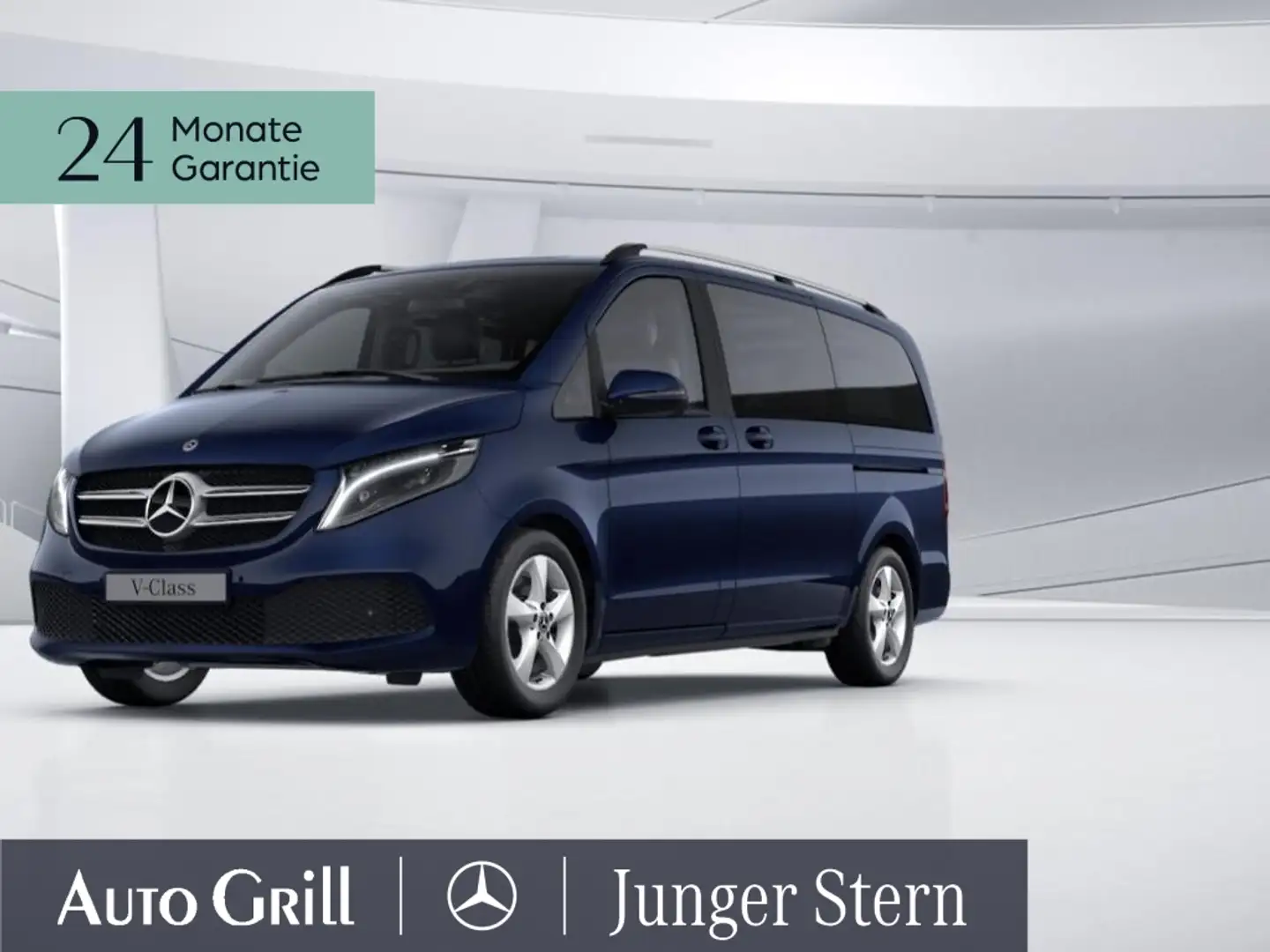 Mercedes-Benz V 220 d EDITION Lang +LED+Navi+AHK+Cam.+AUT+Totw Bleu - 2