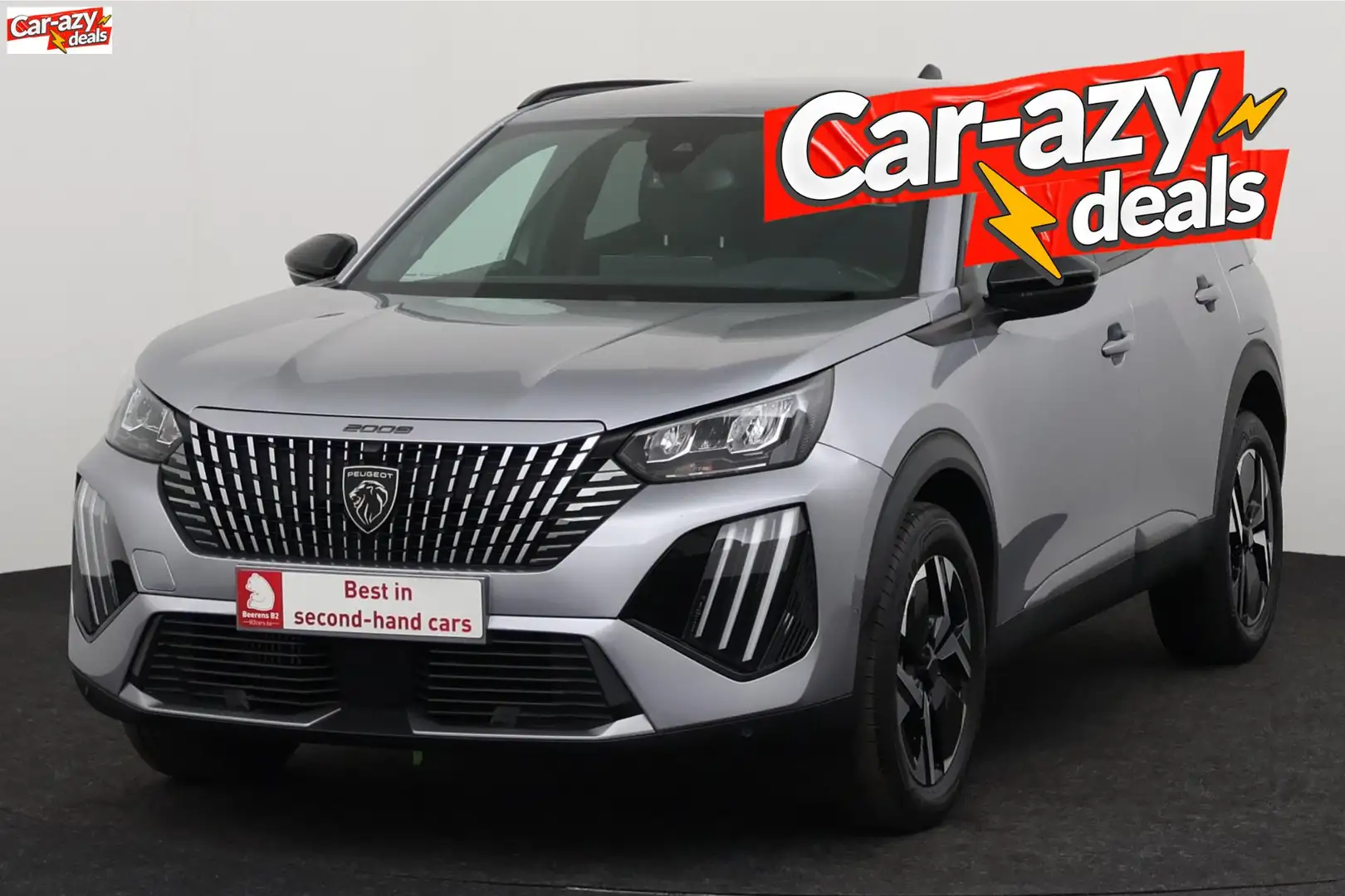 Peugeot 2008 1.2i ALLURE + GPS + CARPLAY + CAMERA + PDC + CRUIS Gris - 1