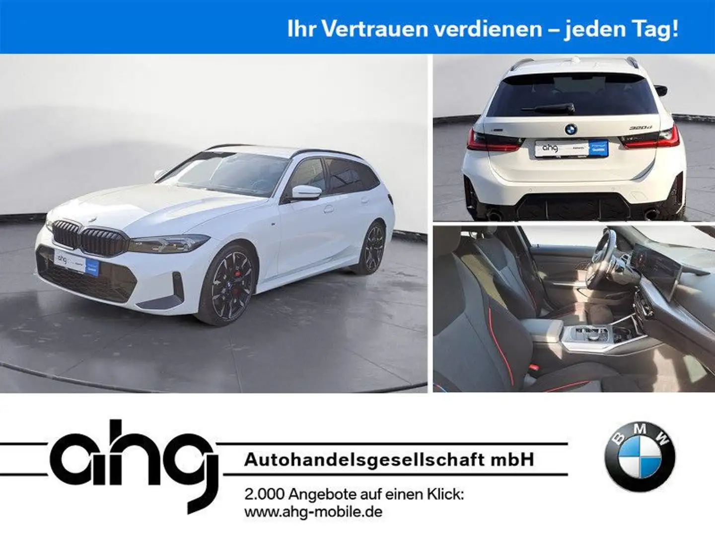 BMW 320 d xDrive Touring M-Sport *Shadow*Navi*Memory* Weiß - 1