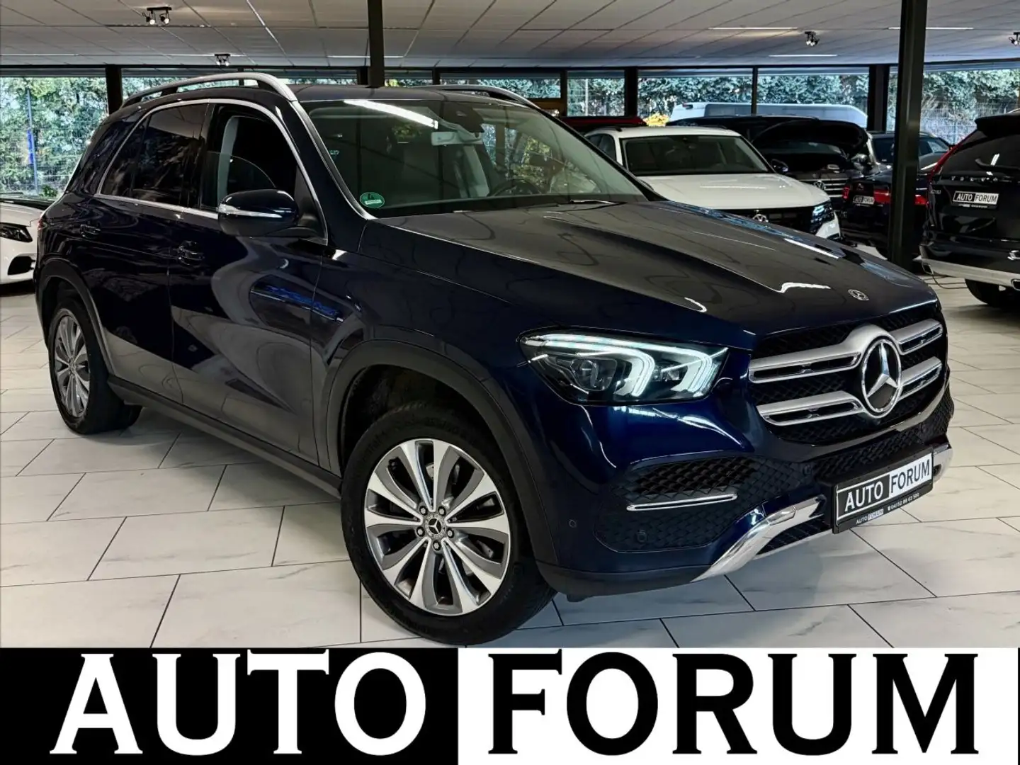 Mercedes-Benz GLE 400 d 4M LEDER AHK 360KAMERA BURMESTER MBUX Bleu - 1