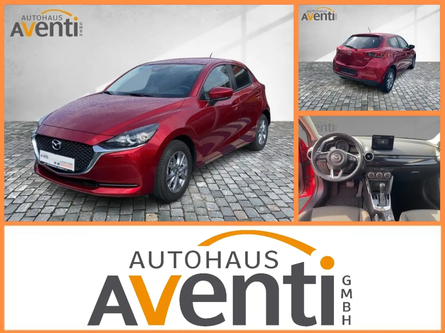 Mazda 2 Exclusive-Line *LED*SpurH+SpurW*Navi*Apple*SHZ* Rot - 1