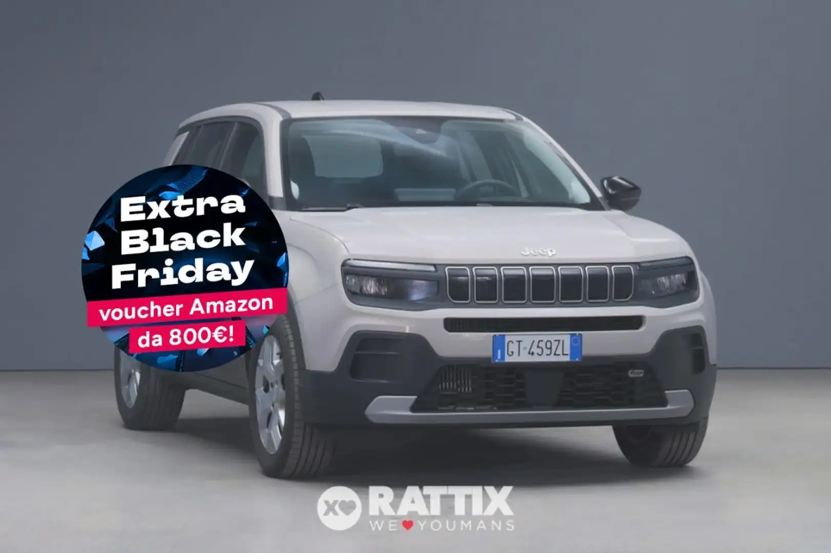 Jeep Avenger 1.2 Turbo 100CV Altitude Grijs - 1