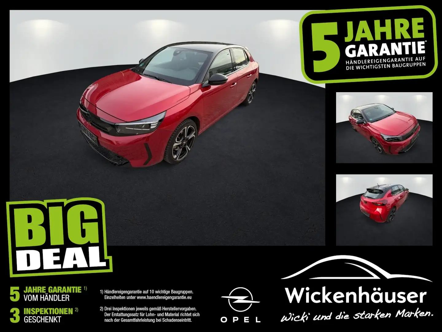 Opel Corsa F 1.2 Turbo GS WinterPaket+Kamera+Totwinkel Rot - 1