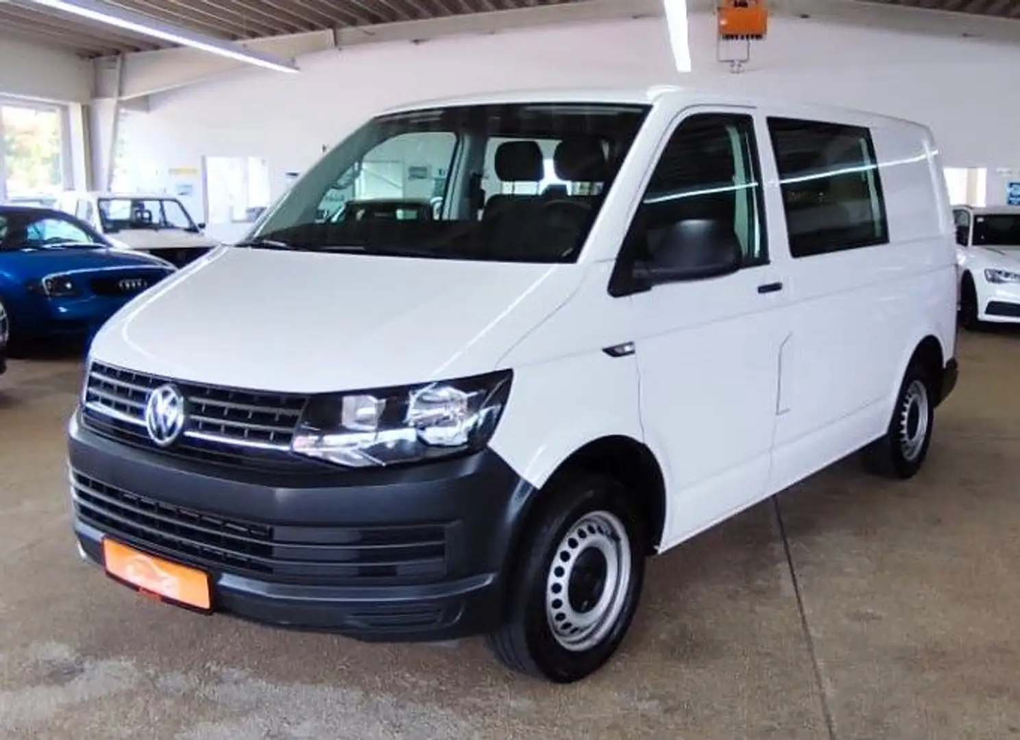 Volkswagen T6 Transporter T6 2.0 TDI Transporter Mixto 6Sitz AHK*SHZ*KLIMA Weiß - 1