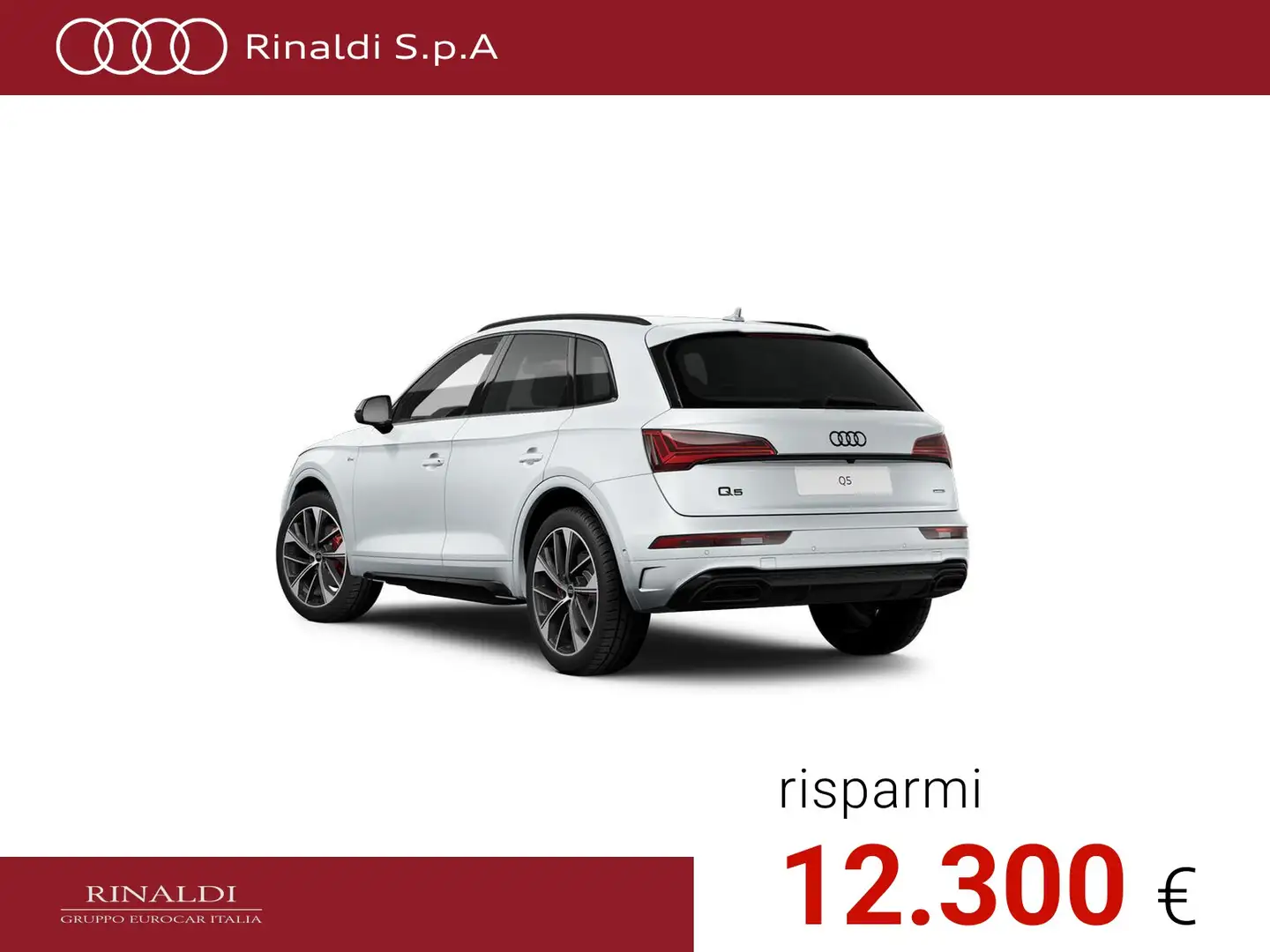 Audi Q5 40 2.0 tdi mhev 12v identity black quattro s-troni Bianco - 2