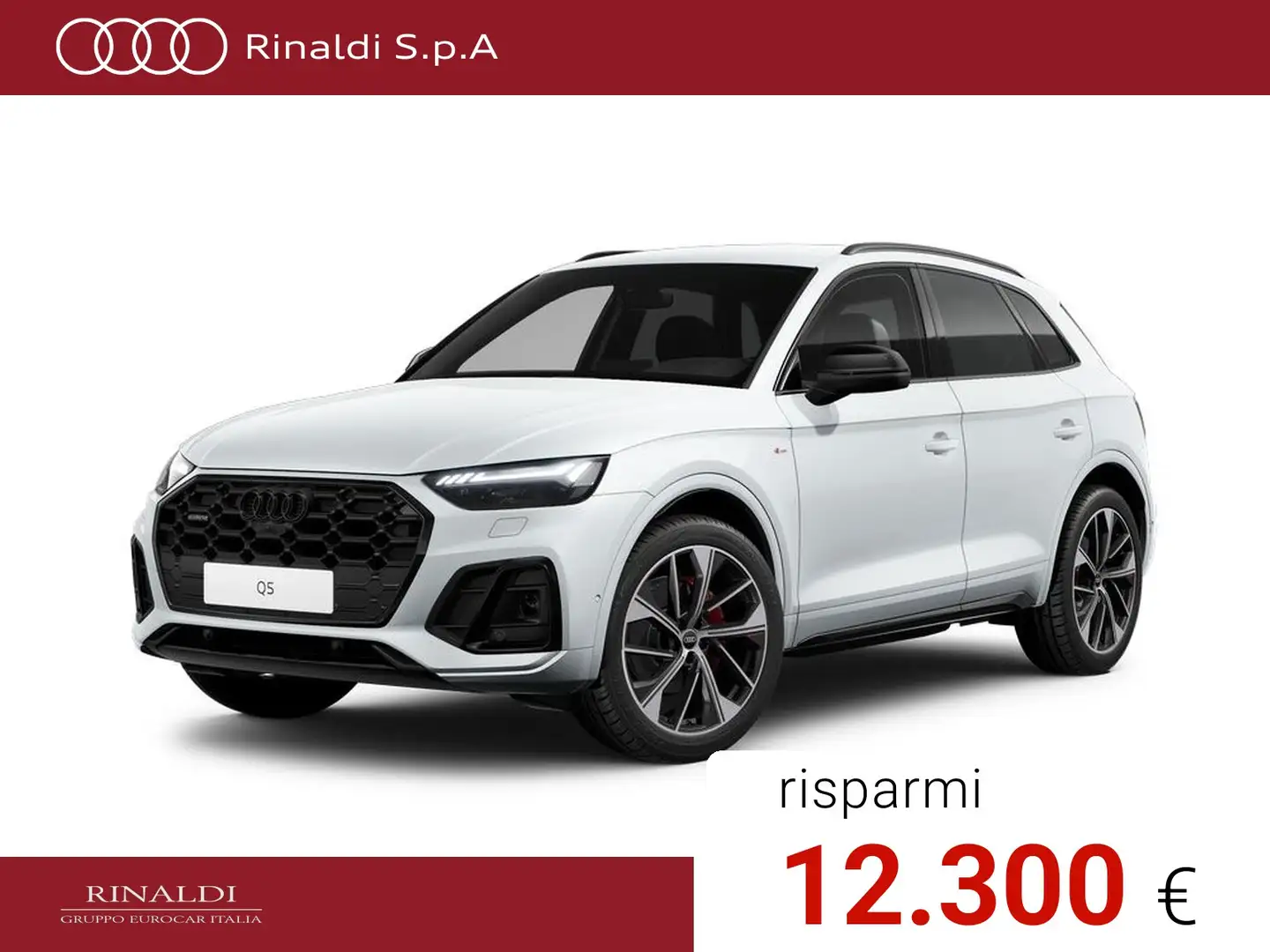 Audi Q5 40 2.0 tdi mhev 12v identity black quattro s-troni Bianco - 1