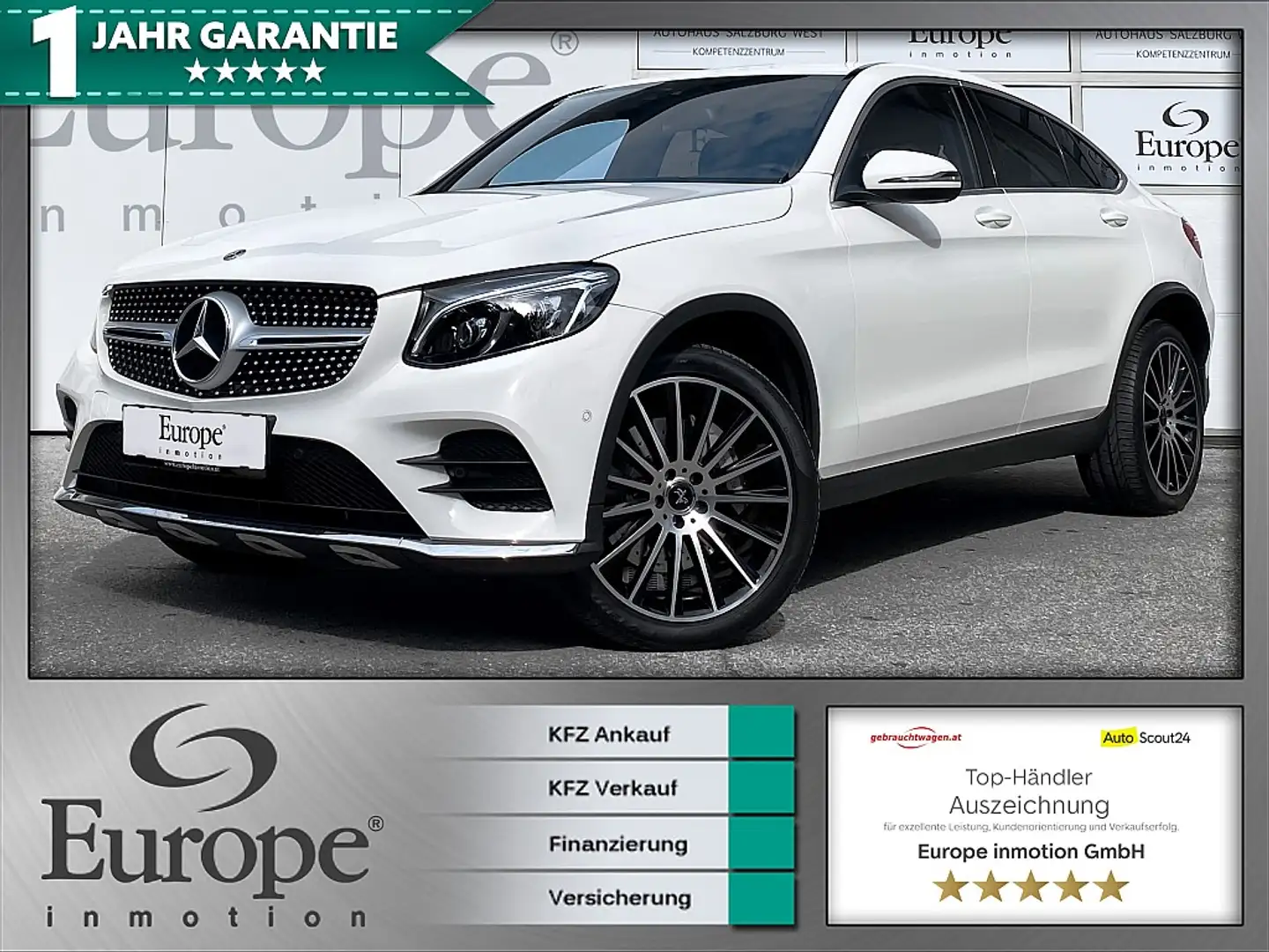 Mercedes-Benz GLC 220 d Coupé 4M AMG/LED ILS/Navi/Kamera/ Weiß - 1