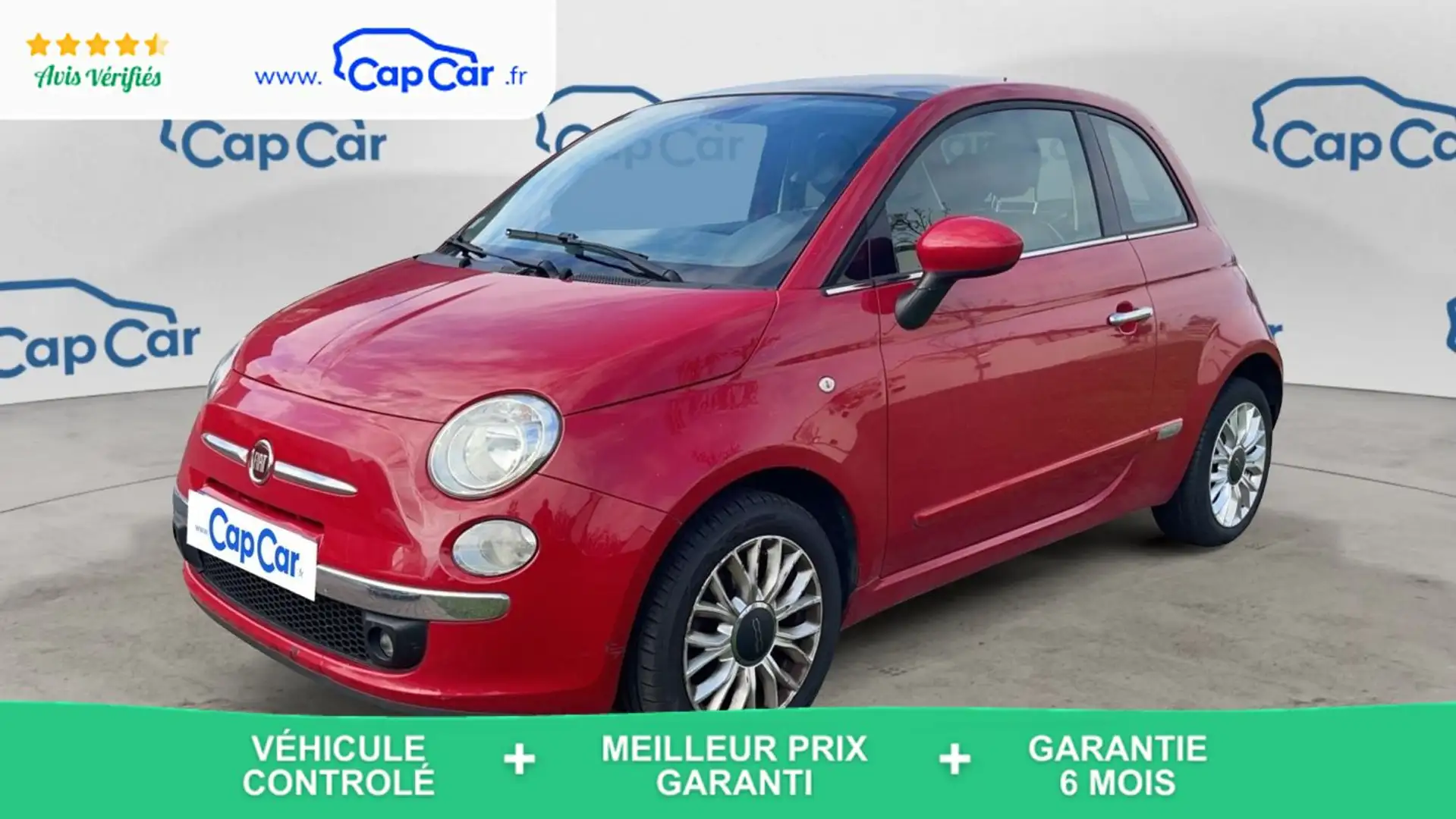 Fiat 500 II 1.2 69 Pop Rouge - 1